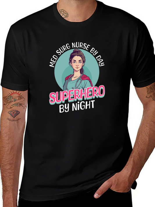 Superhero Nurse Graphic T-Shirt