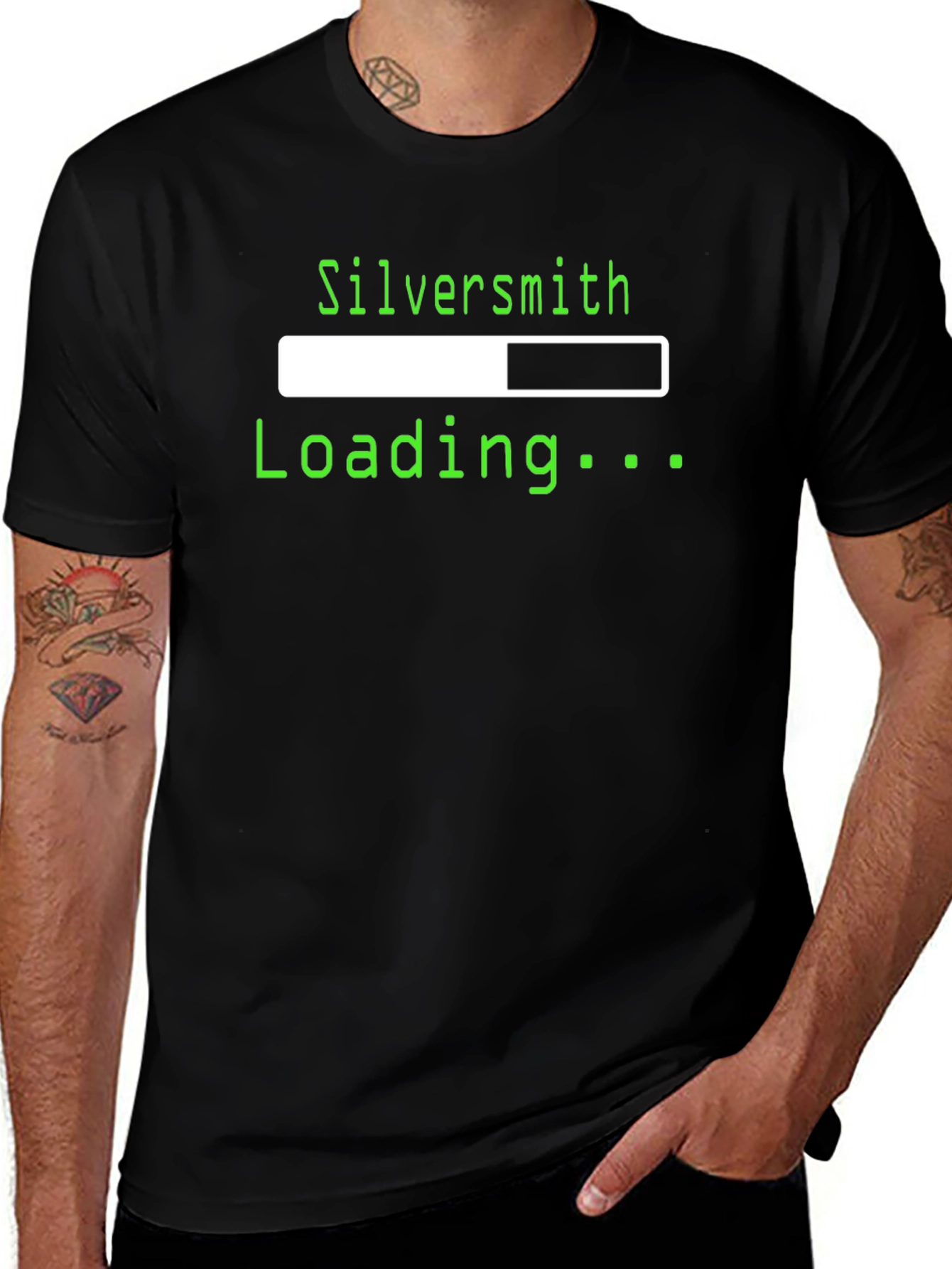 Silversmith Loading T-Shirt - Geeky Programmer Tee