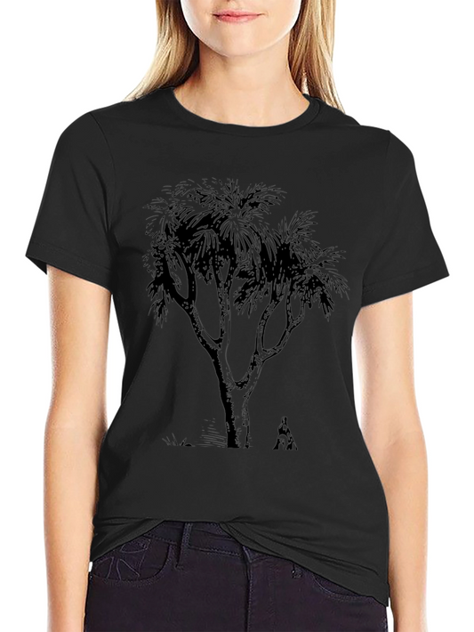 Mens Black Tree Graphic T-Shirt