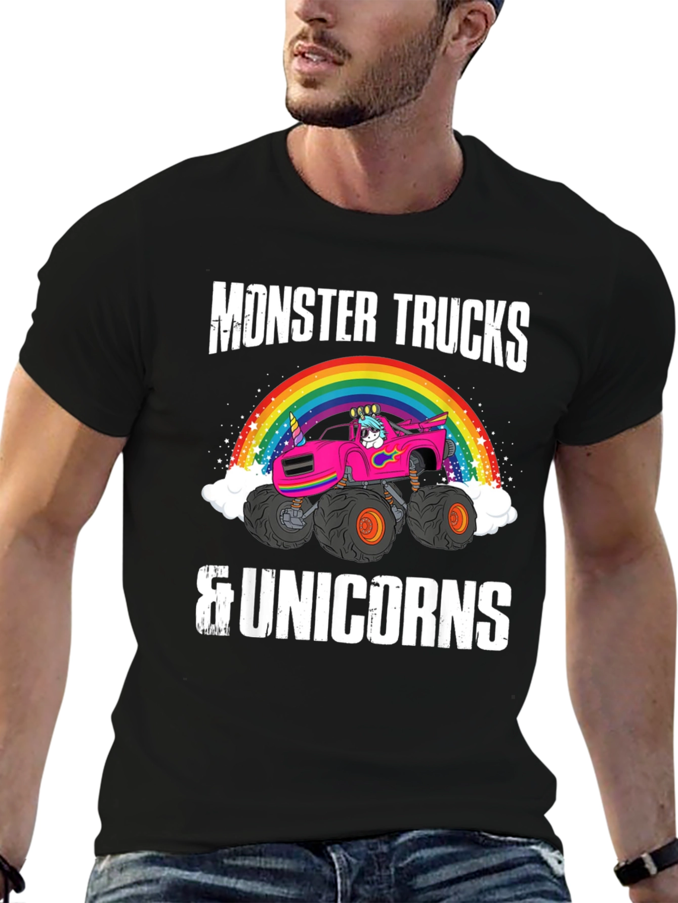 Monster Trucks & Unicorns Graphic Tee