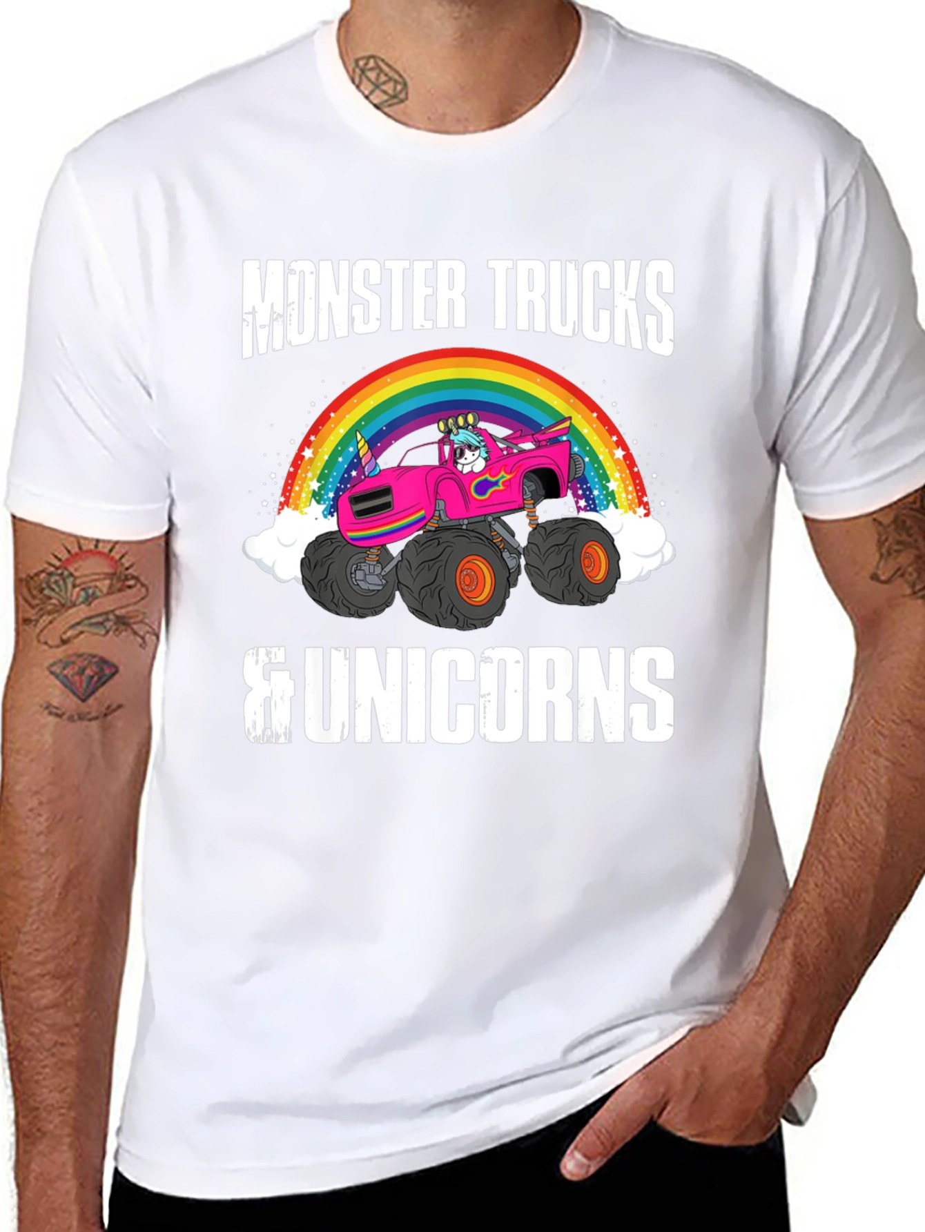 Monster Trucks & Unicorns Graphic Tee
