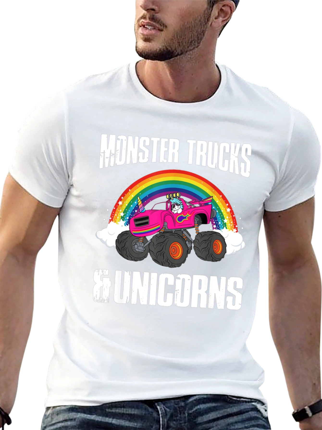 Monster Trucks & Unicorns Graphic Tee
