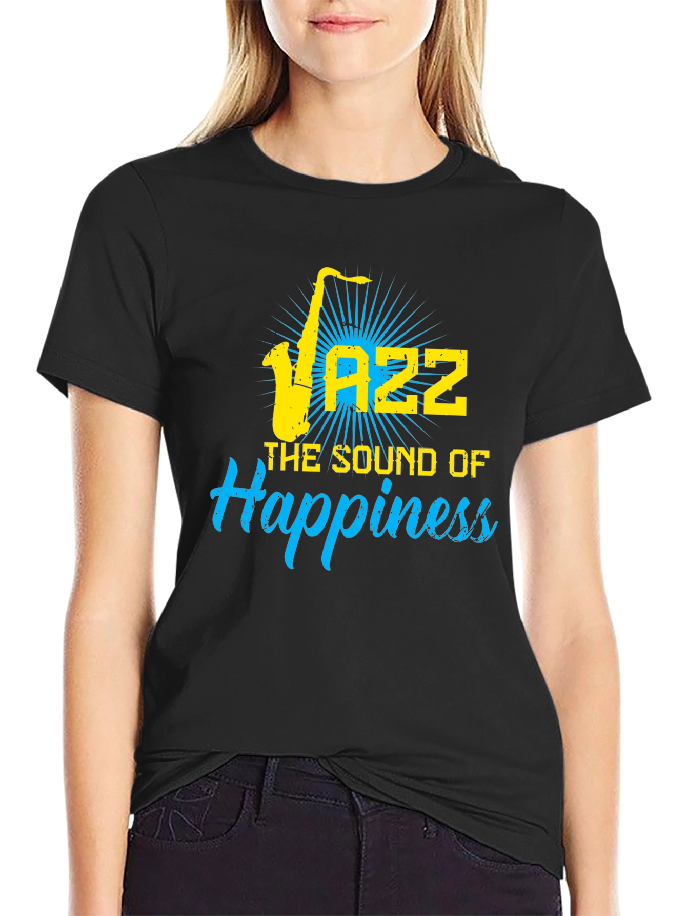 Jazz Sound of Happiness Black T-Shirt