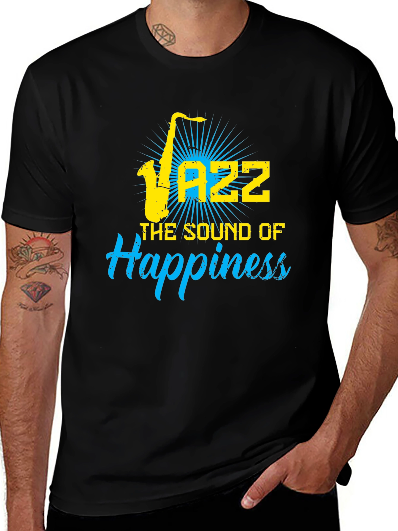 Jazz Sound of Happiness Black T-Shirt