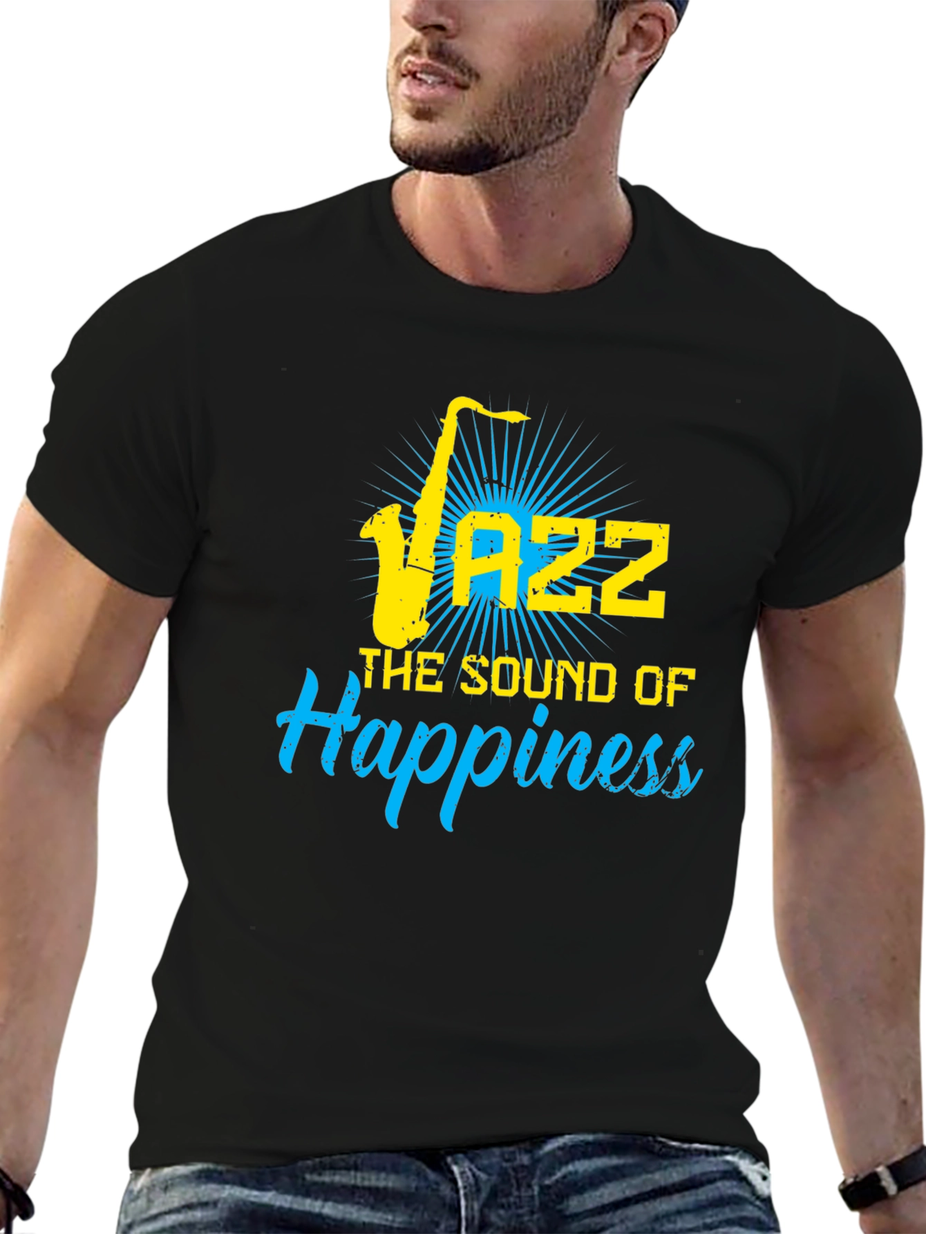 Jazz Sound of Happiness Black T-Shirt