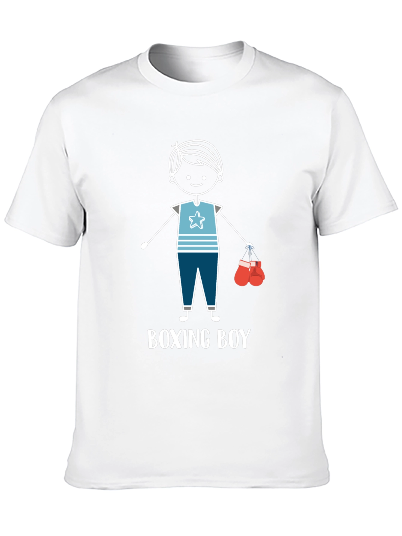 Boxing Boy Graphic T-Shirt - Fun Kids Design