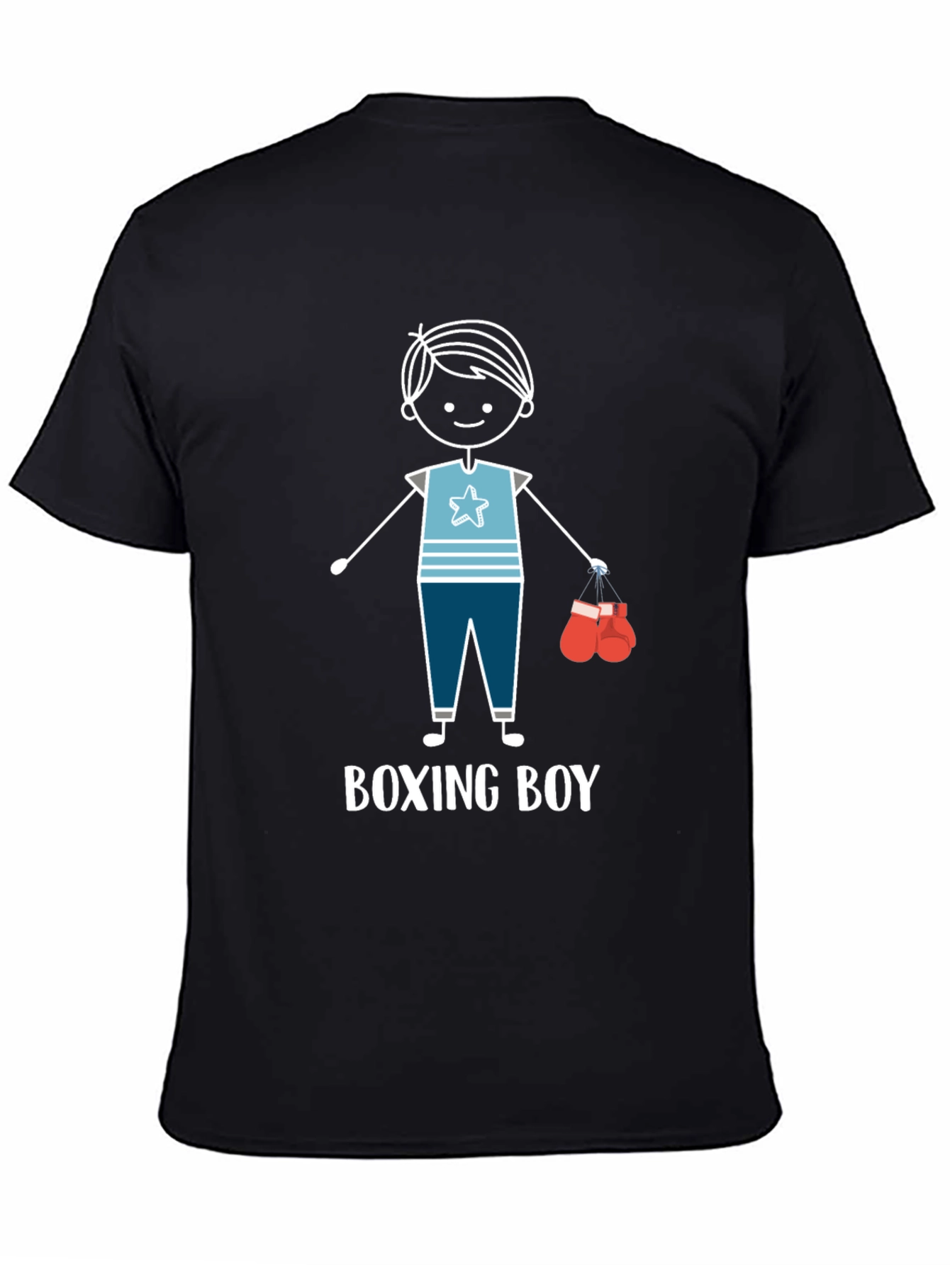 Boxing Boy Graphic T-Shirt - Fun Kids Design
