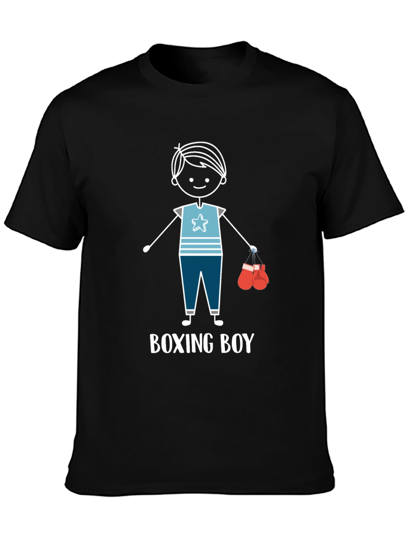 Boxing Boy Graphic T-Shirt - Fun Kids Design