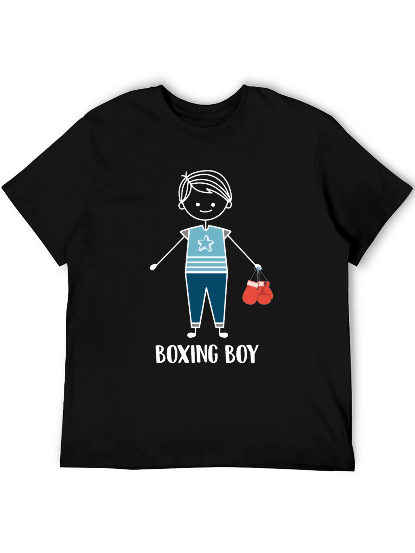 Boxing Boy Graphic T-Shirt - Fun Kids Design