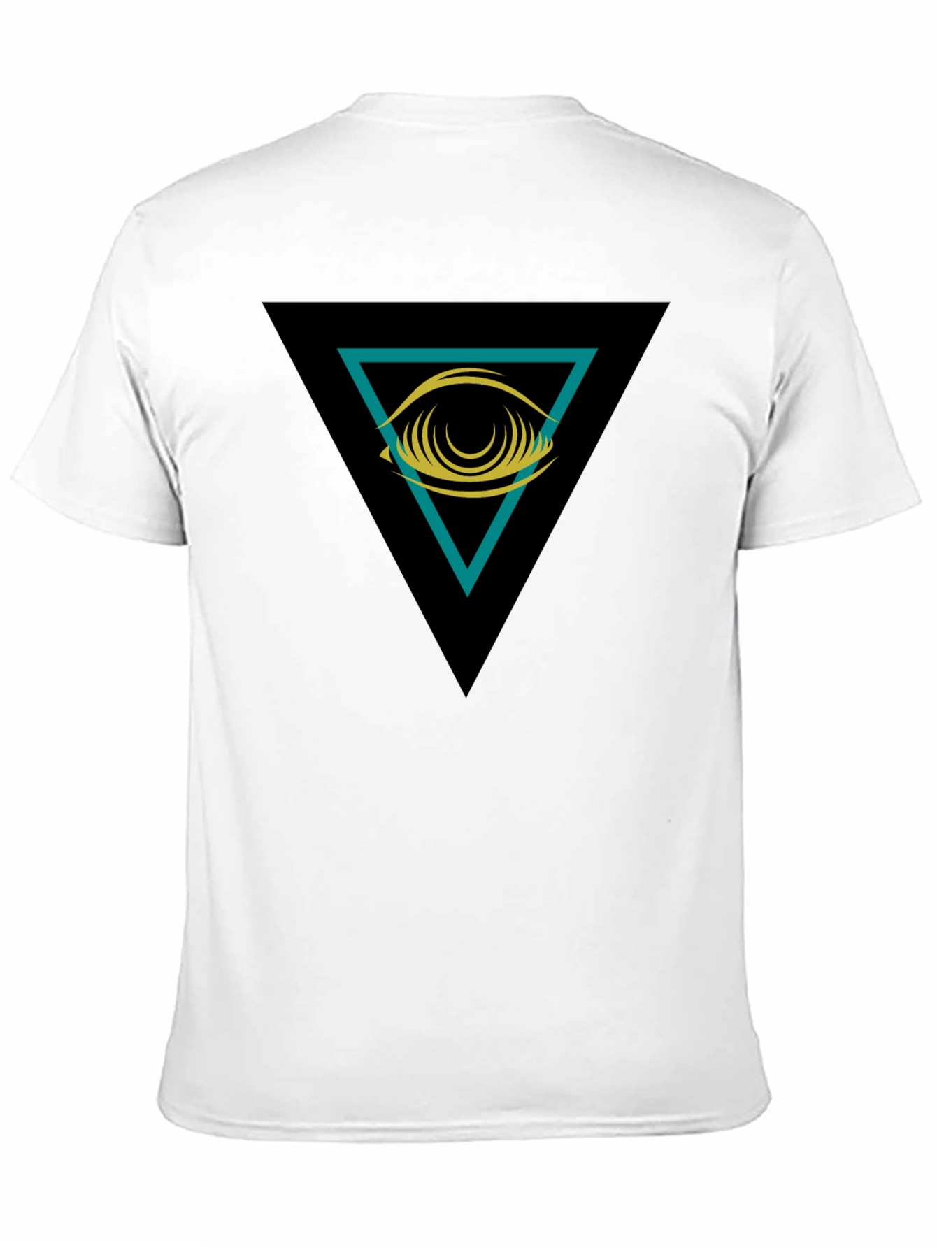 Eye in Triangle Graphic Black Tee