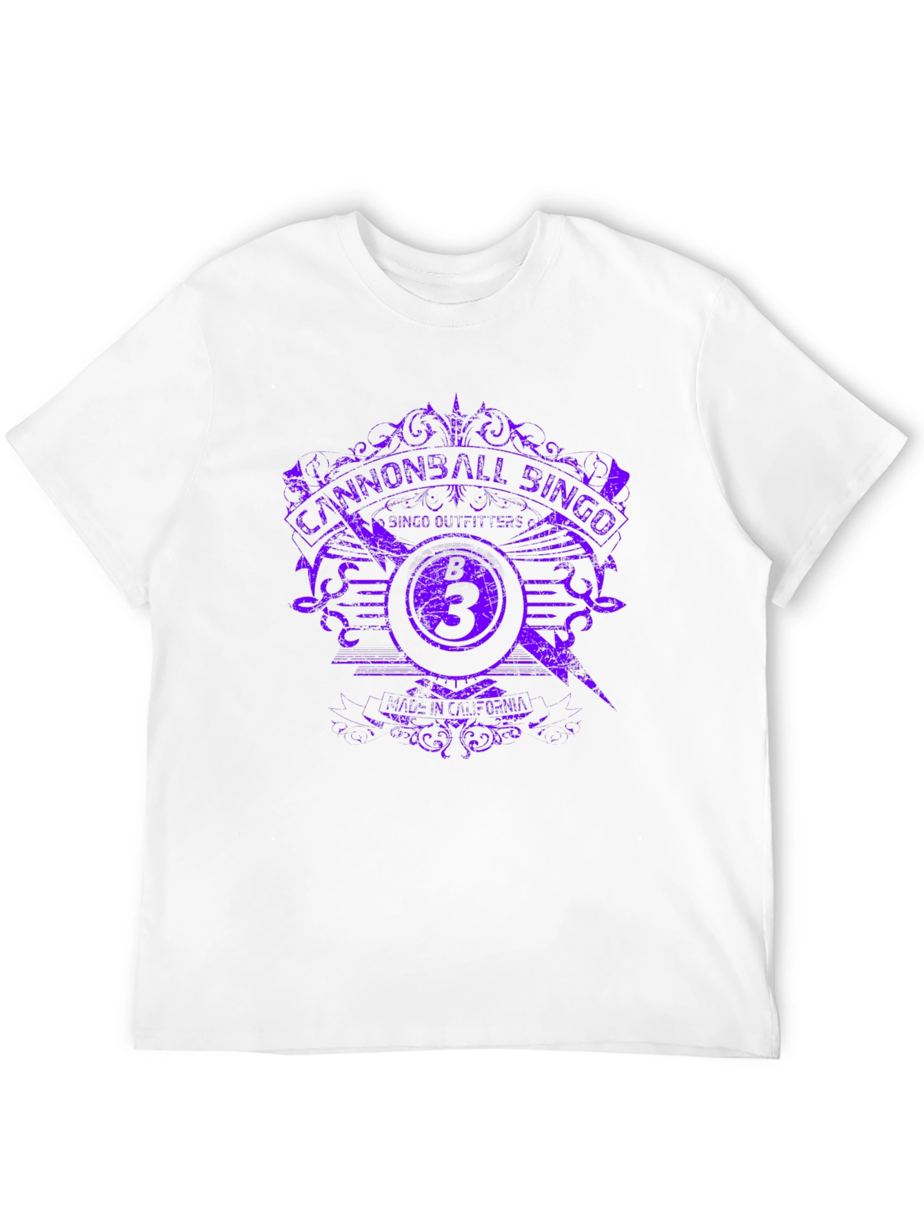 Cannonball Bingo Purple Graphic Tee