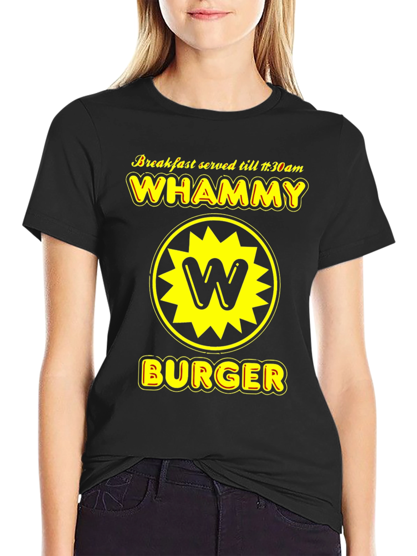 Whammy Burger T-Shirt - Breakfast Served All Day!