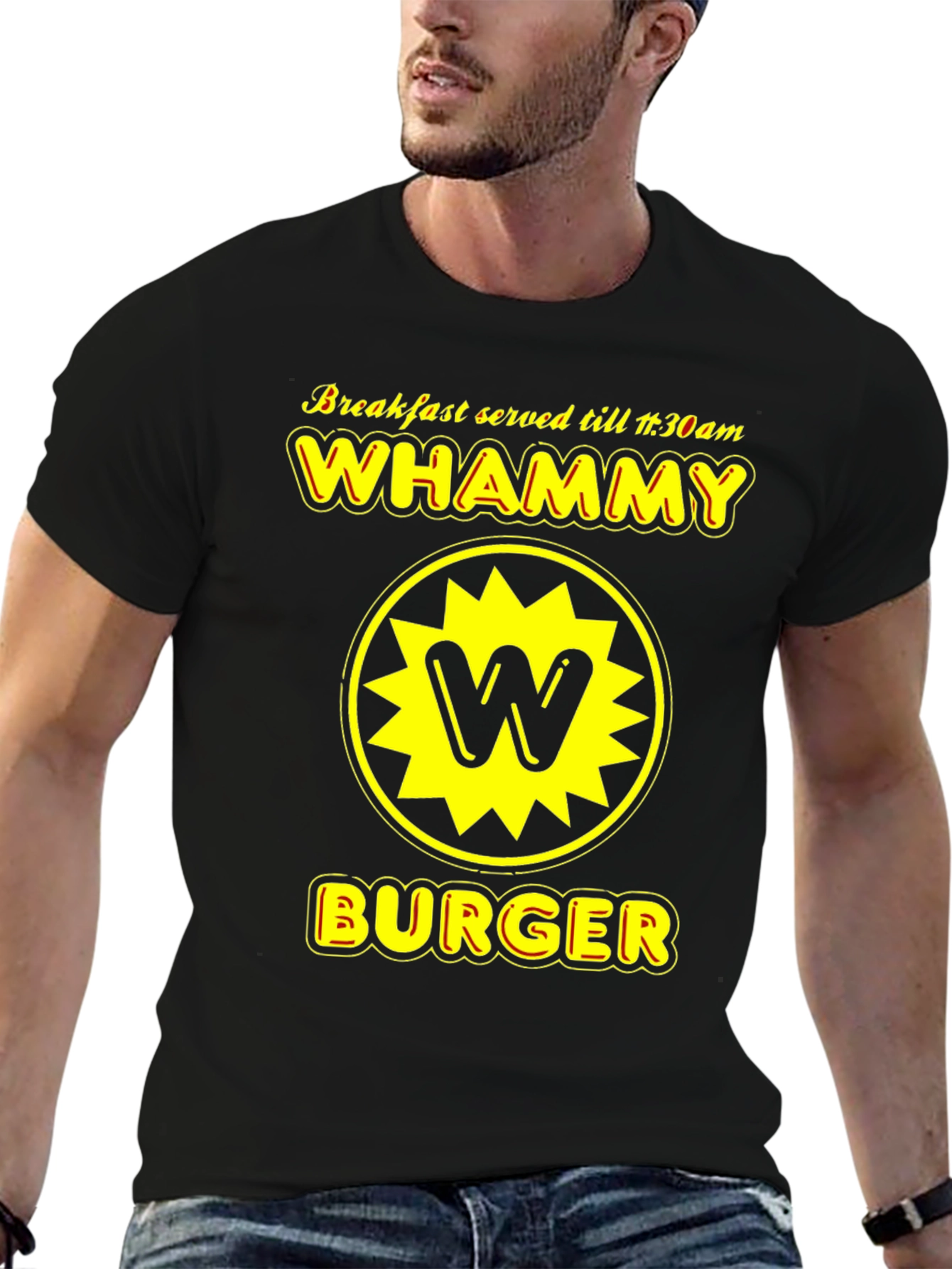 Whammy Burger T-Shirt - Breakfast Served All Day!