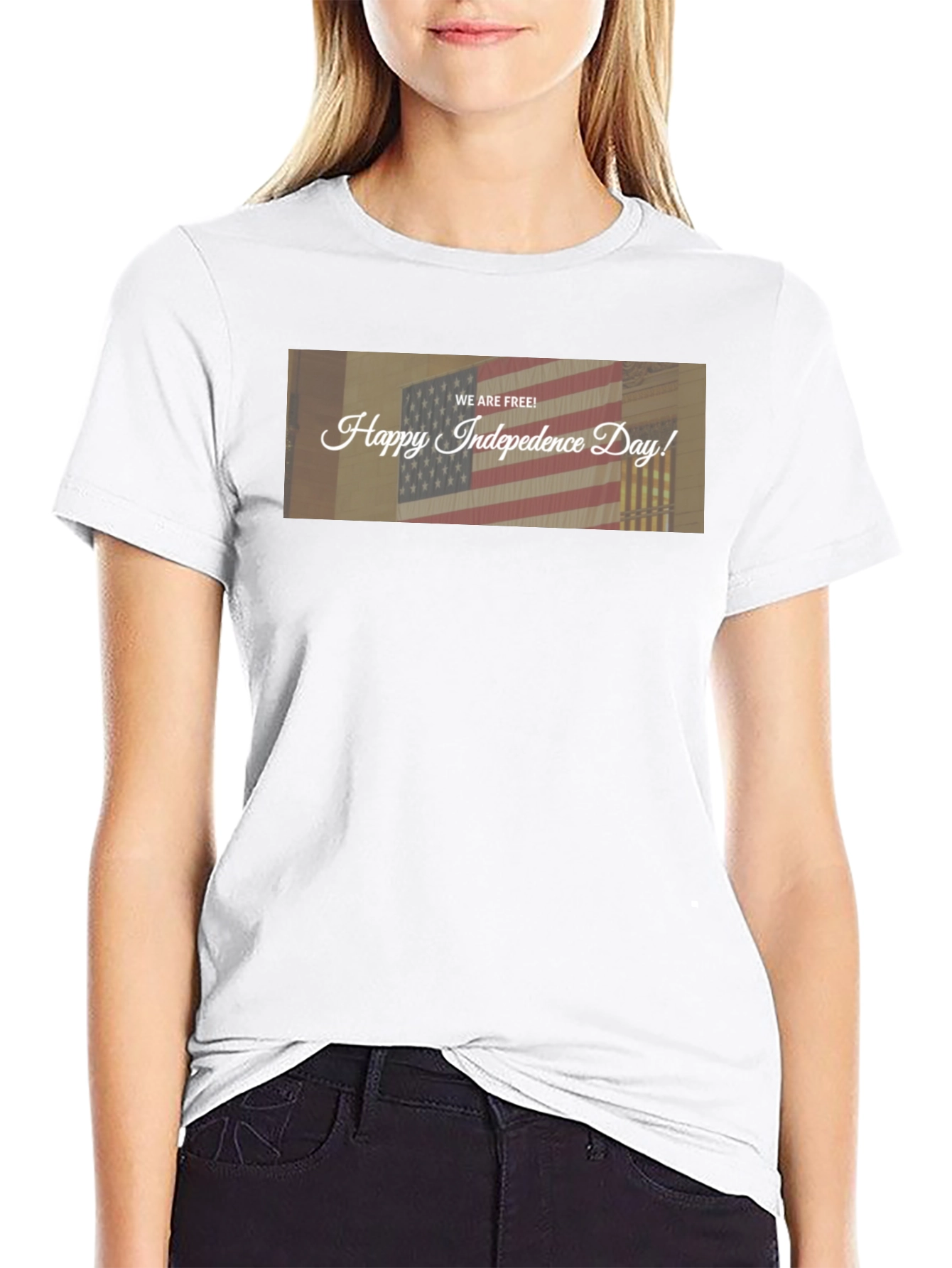 Happy Independence Day T-Shirt - USA Flag Tee