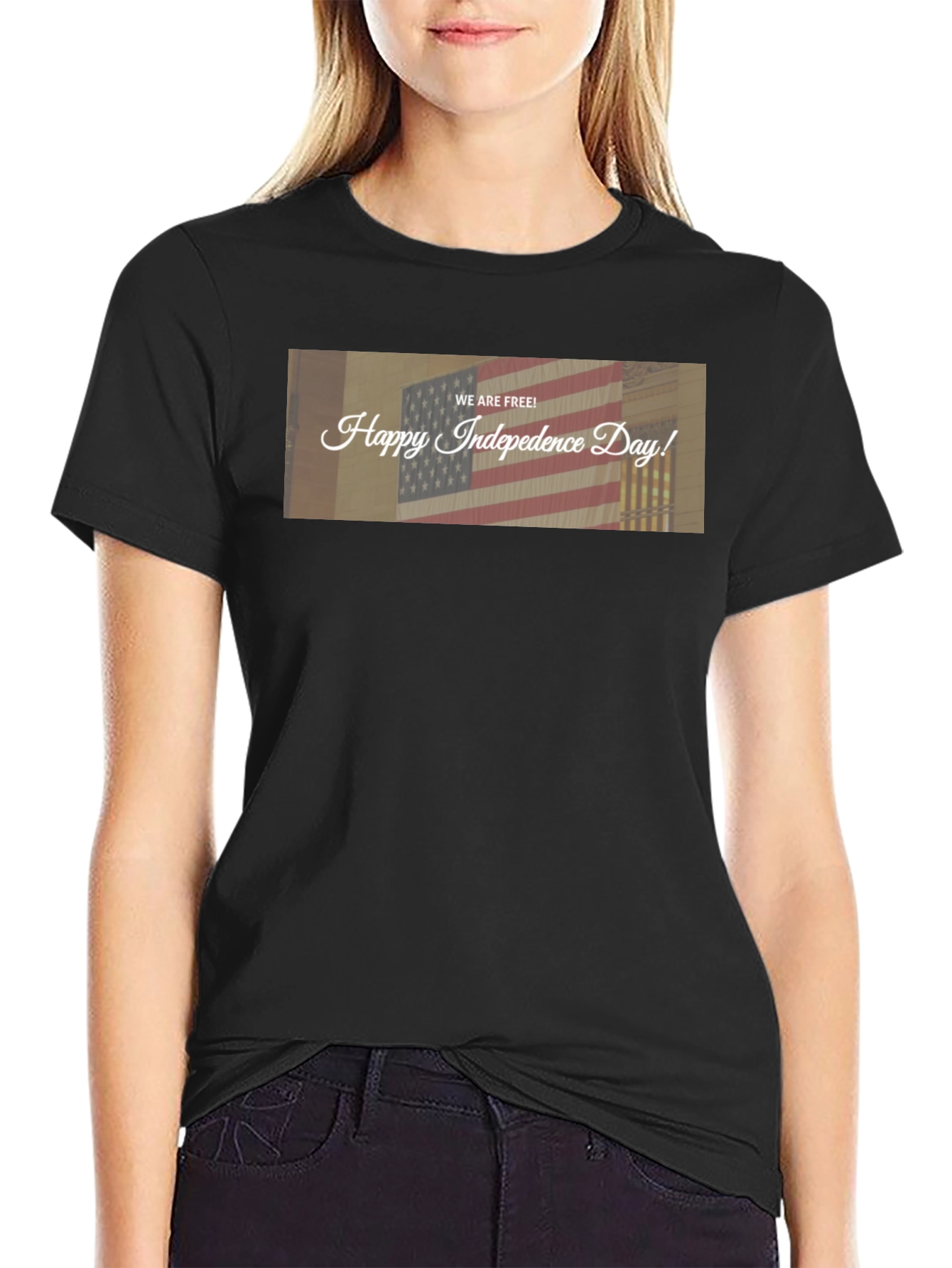 Happy Independence Day T-Shirt - USA Flag Tee