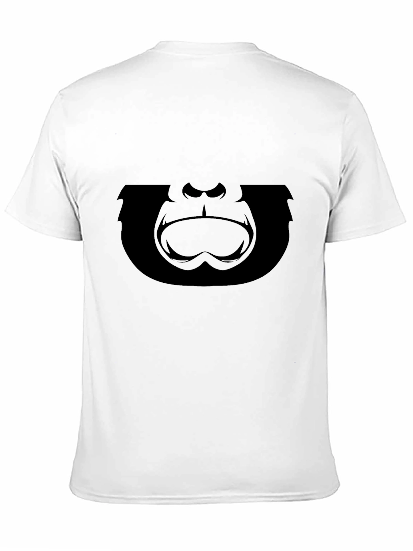 Graphic Gorilla Face Tee - Mens Black T-Shirt