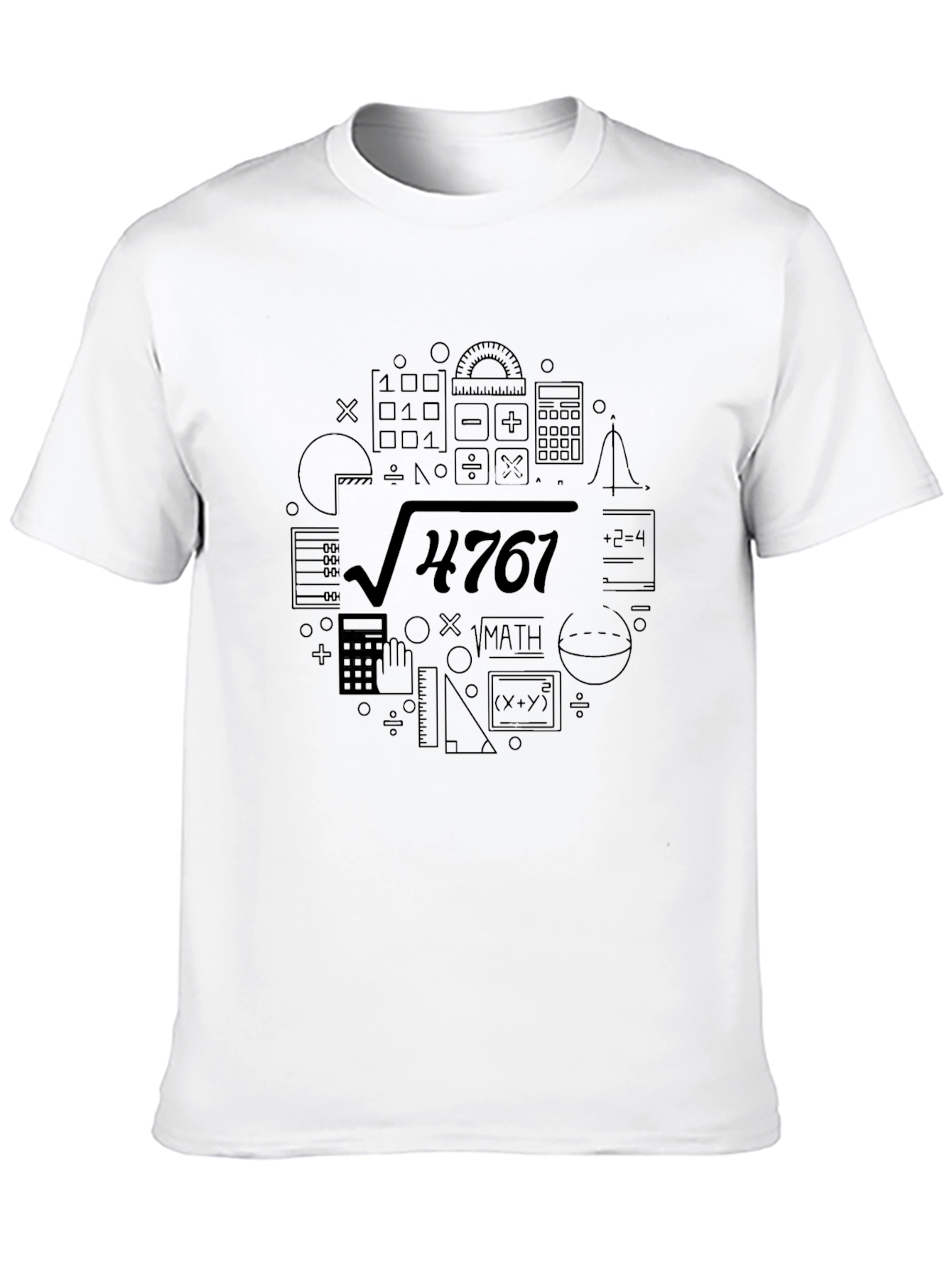 Math Equation Black Graphic Tee