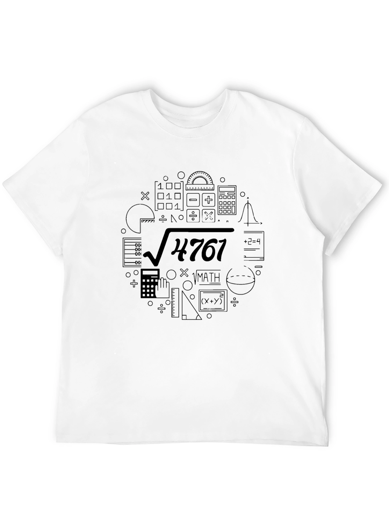 Math Equation Black Graphic Tee