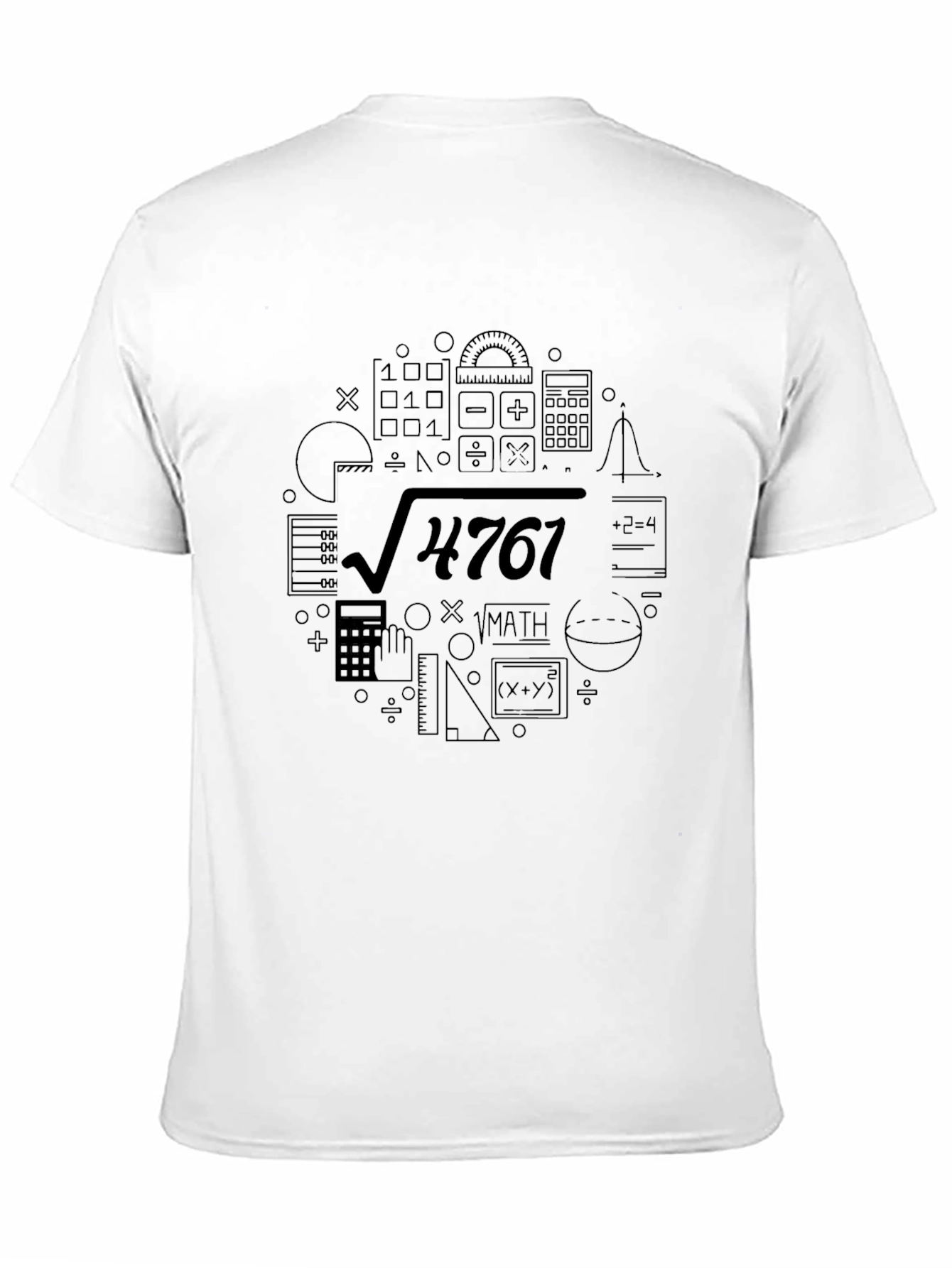 Math Equation Black Graphic Tee