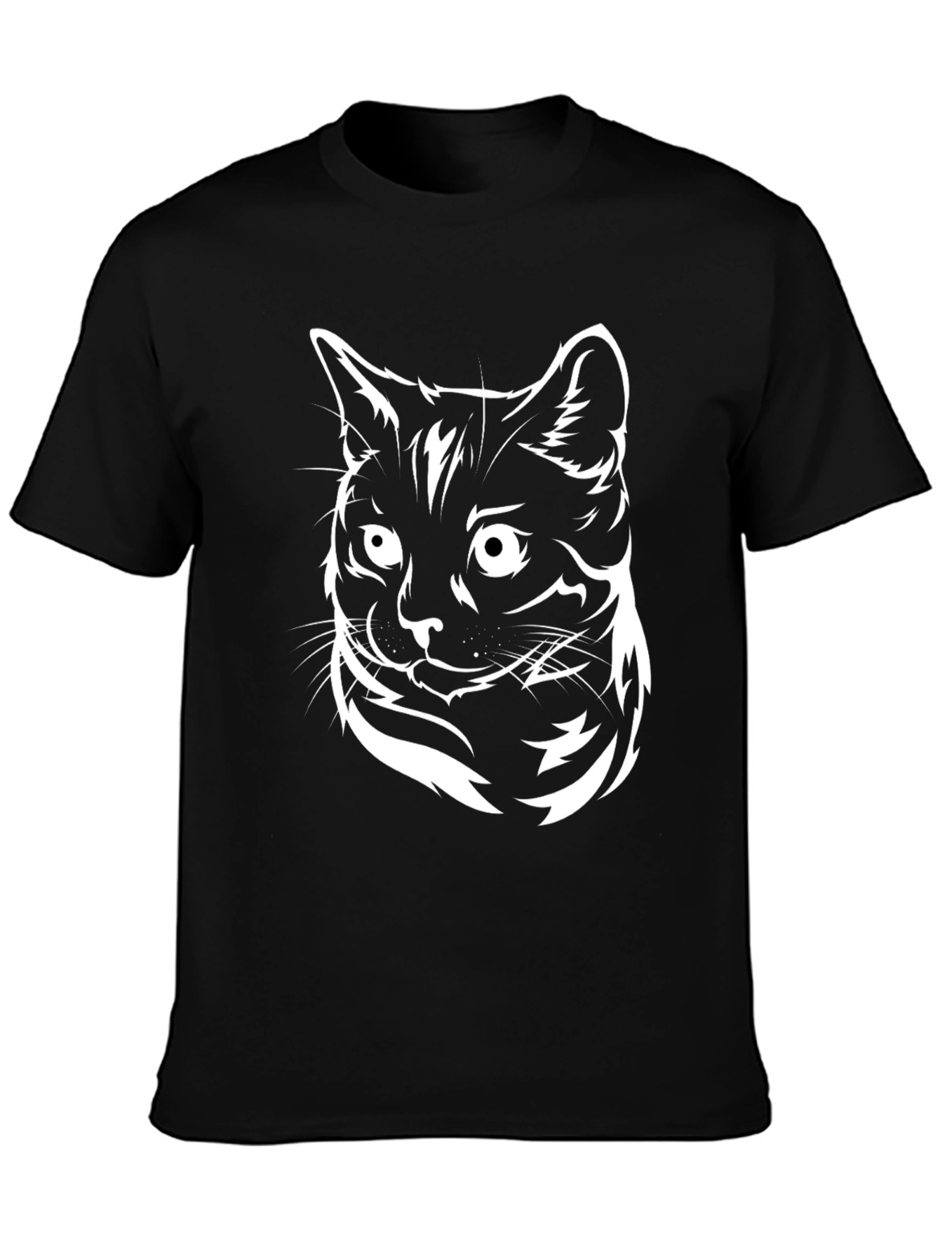 Black Cat Graphic Tee - Cool Casual Style