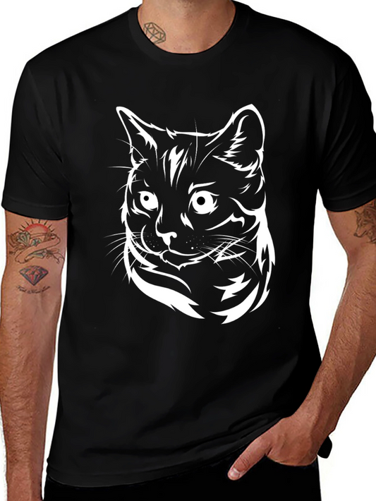 Black Cat Graphic Tee - Cool Casual Style