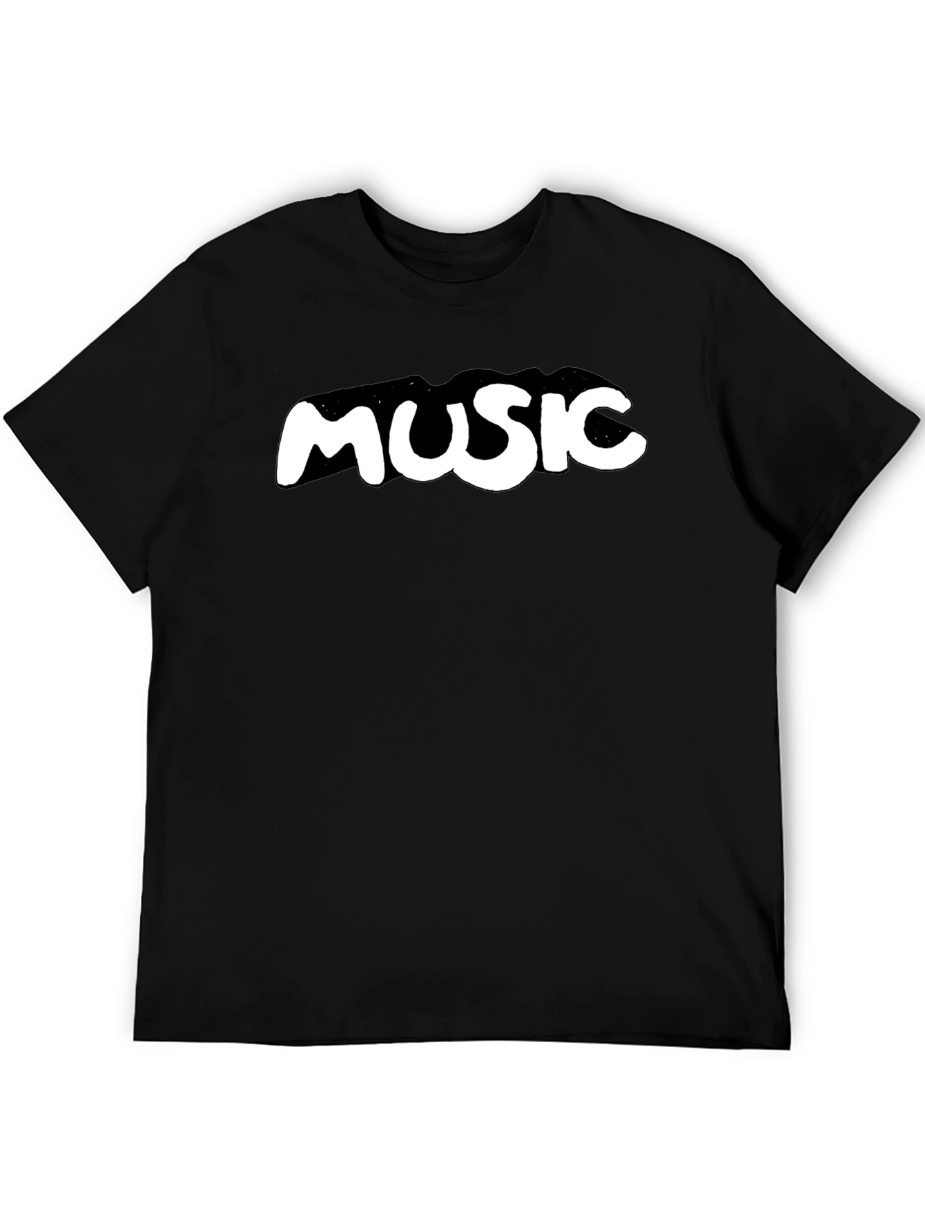 Music T-Shirt - Black Cotton Tee