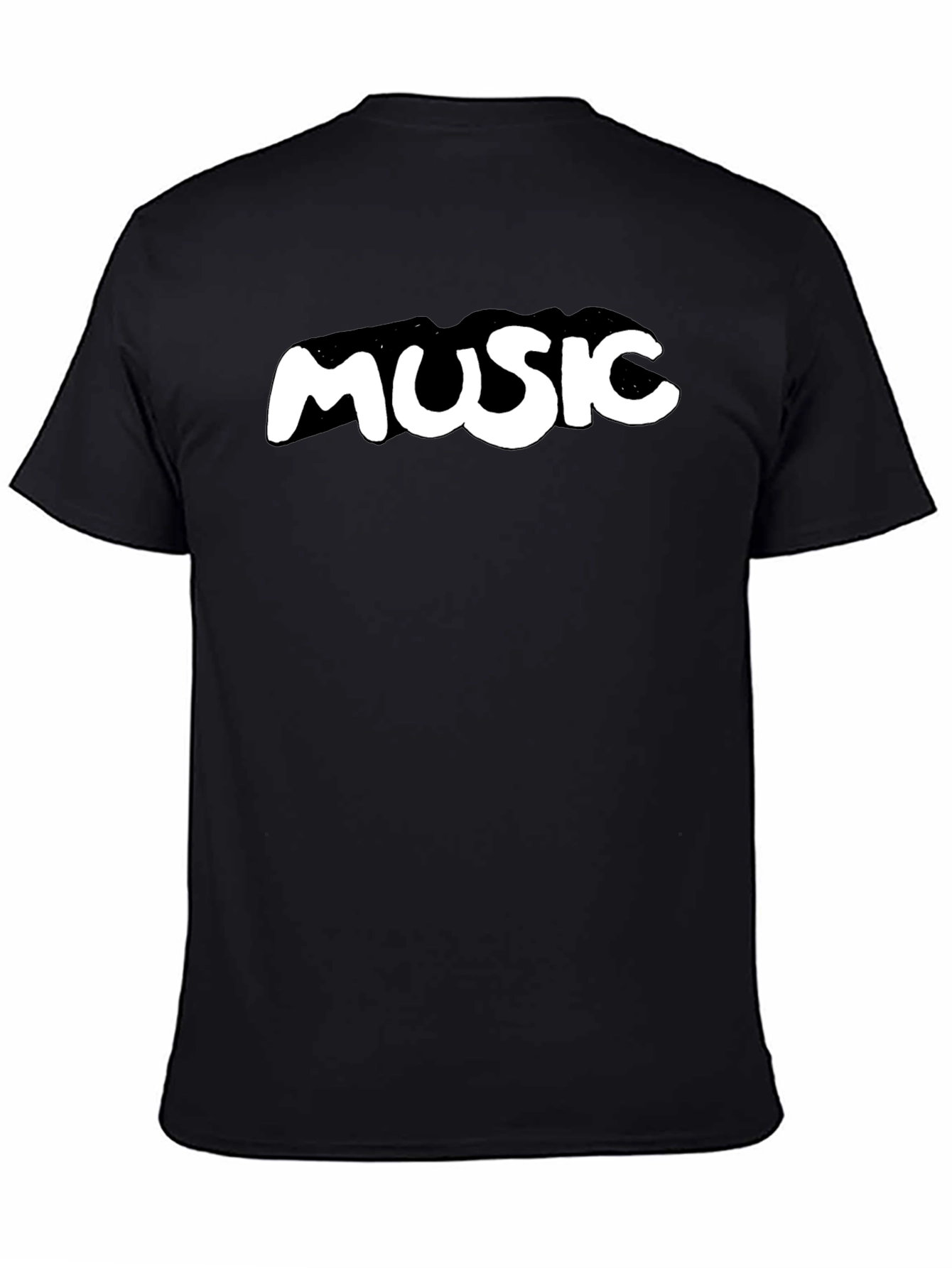 Music T-Shirt - Black Cotton Tee