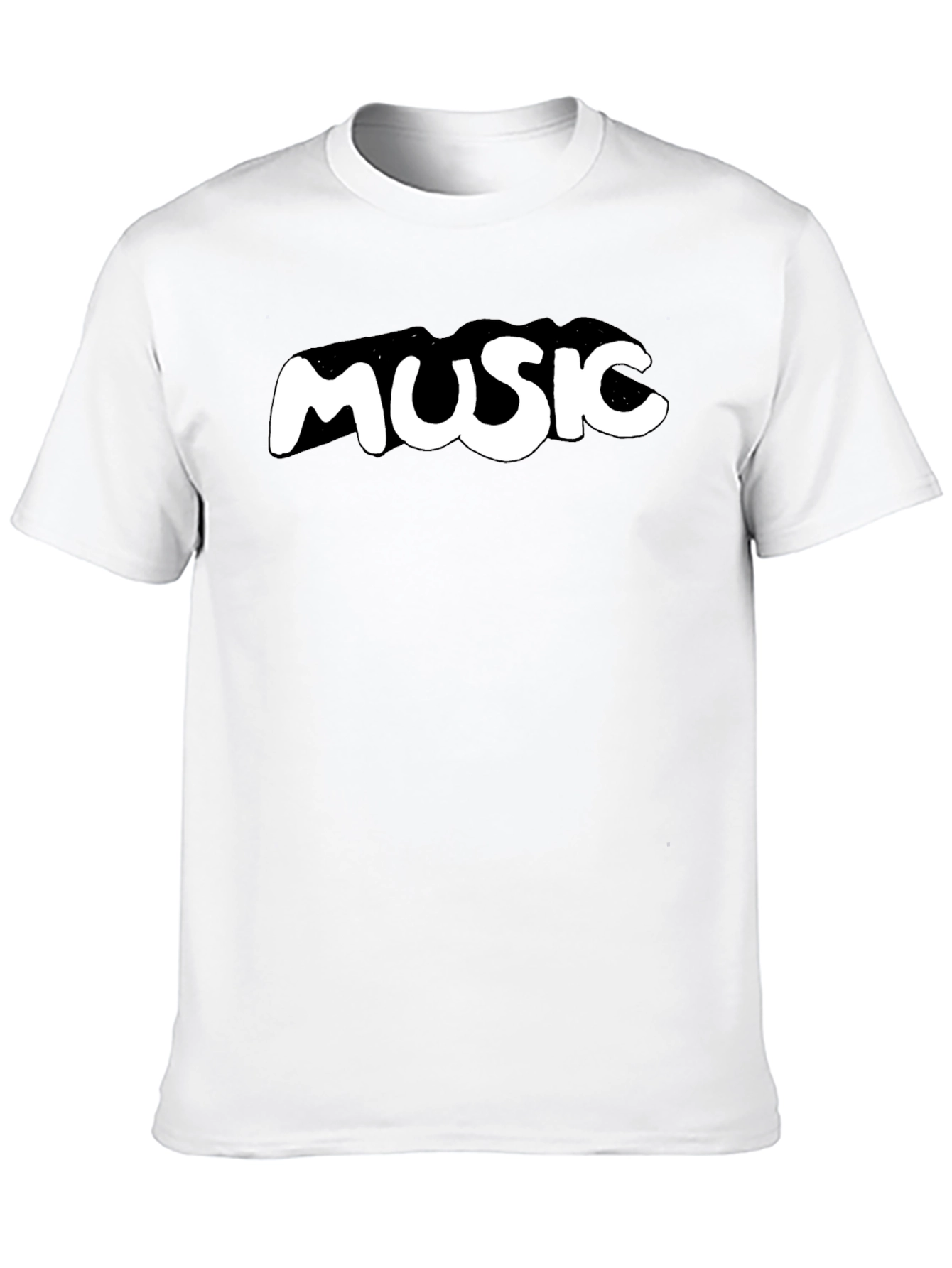 Music T-Shirt - Black Cotton Tee
