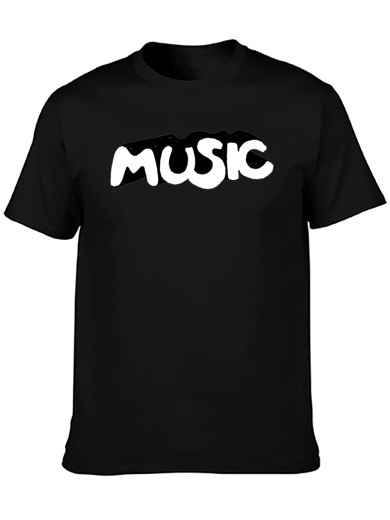 Music T-Shirt - Black Cotton Tee