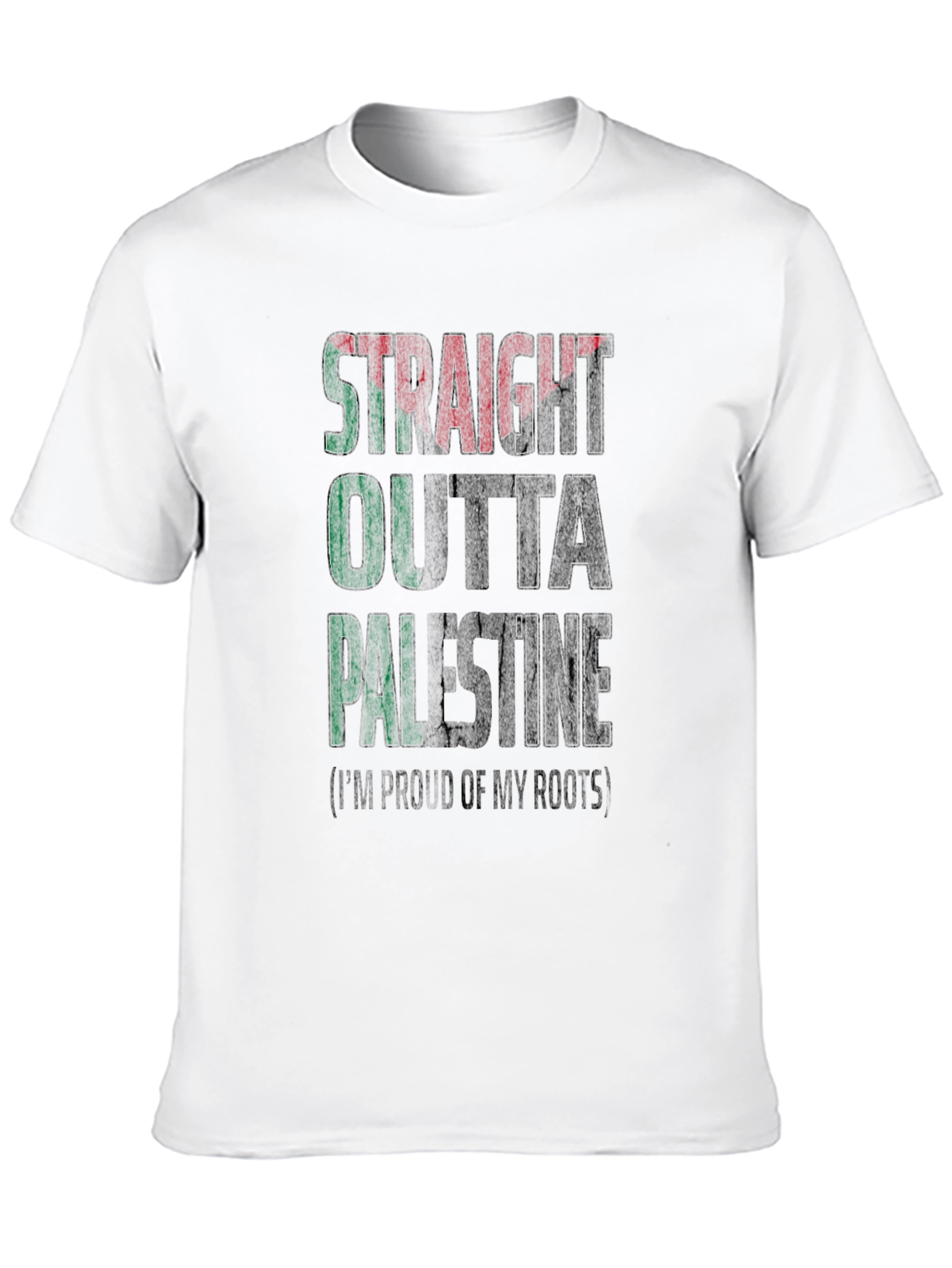Straight Outta Palestine T-Shirt - Proud Roots