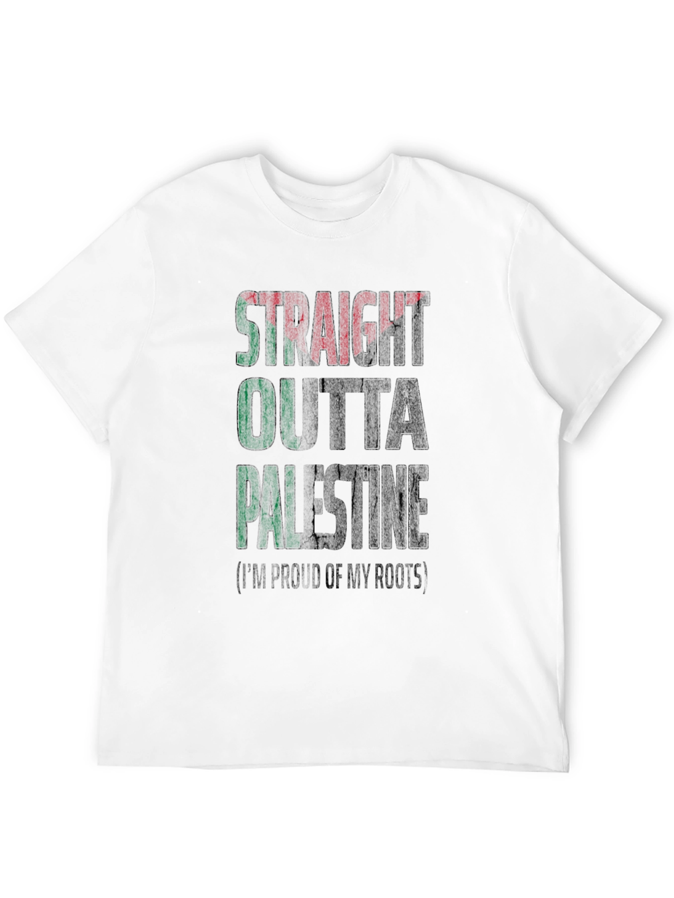 Straight Outta Palestine T-Shirt - Proud Roots