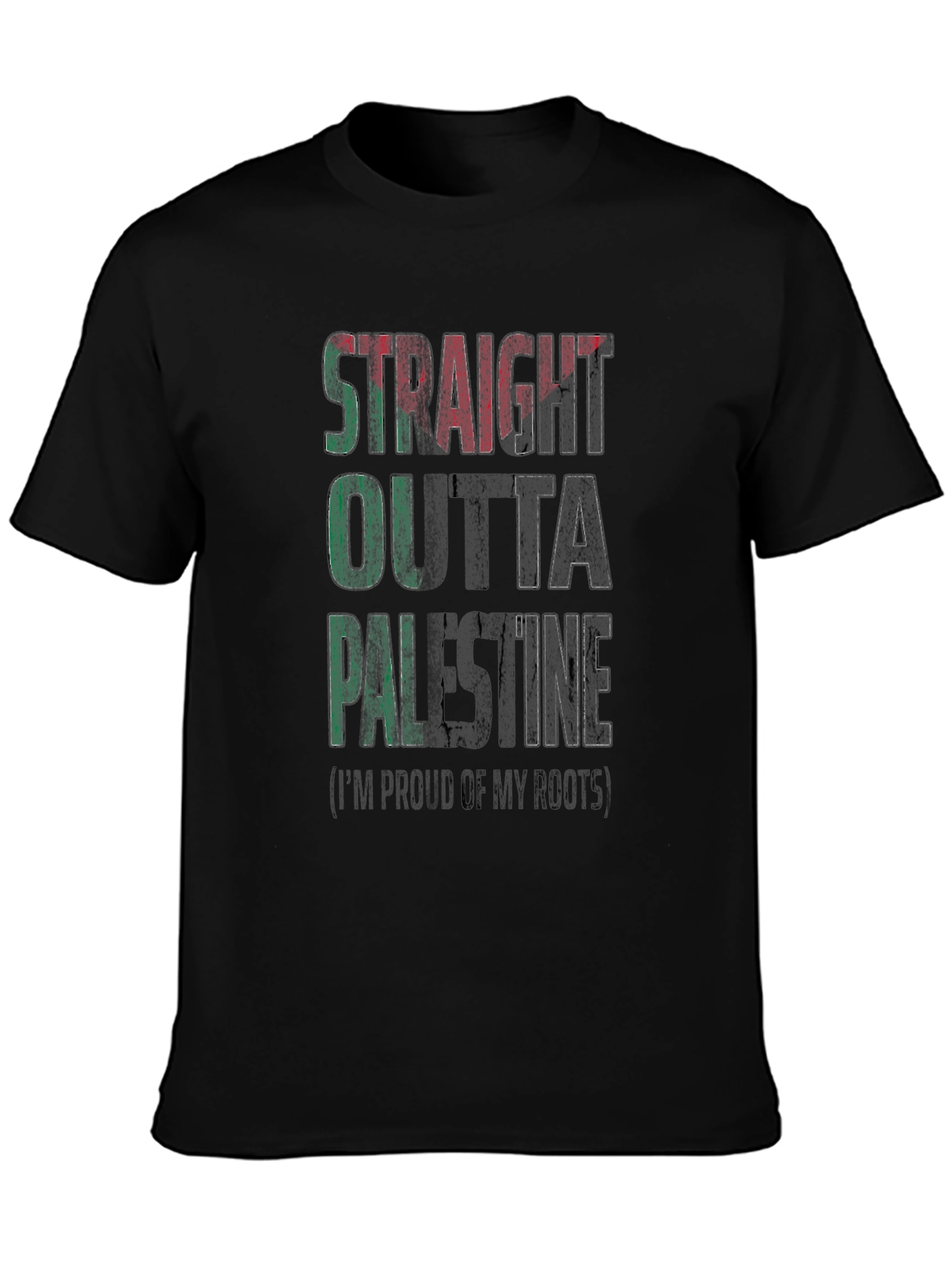 Straight Outta Palestine T-Shirt - Proud Roots