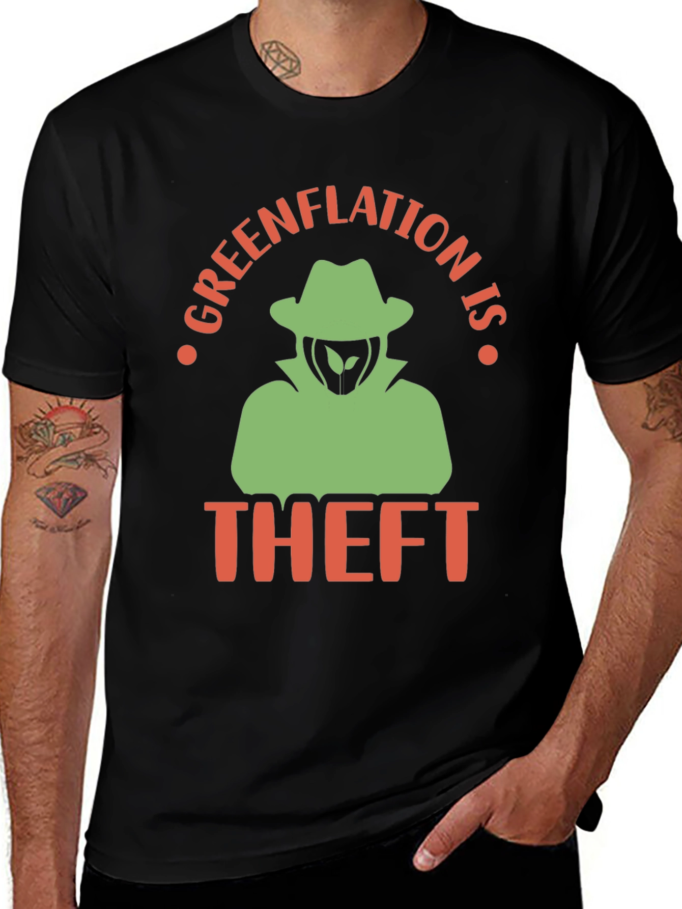 Greenflation is Theft Graphic Tee