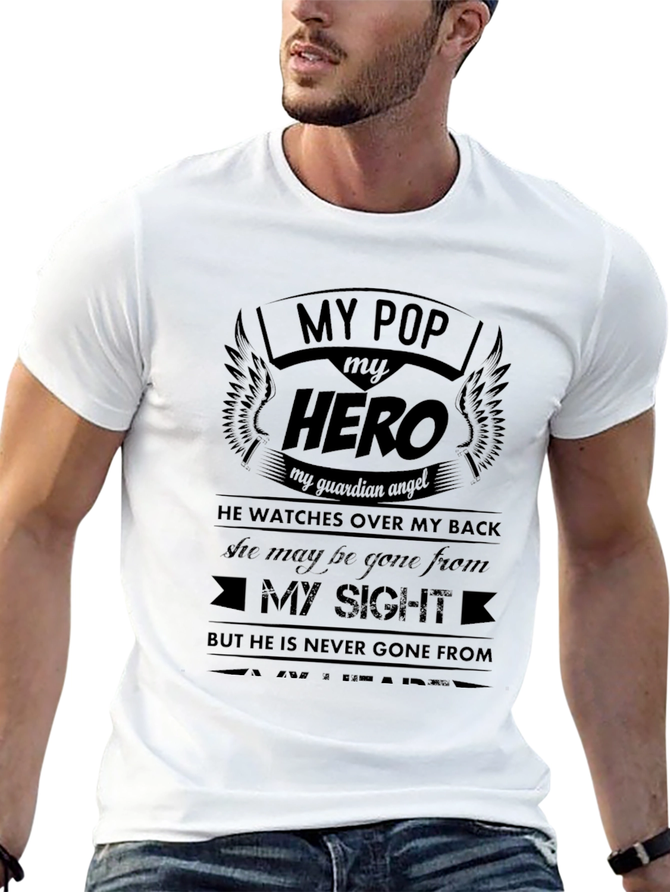 My Pop My Hero Graphic T-Shirt