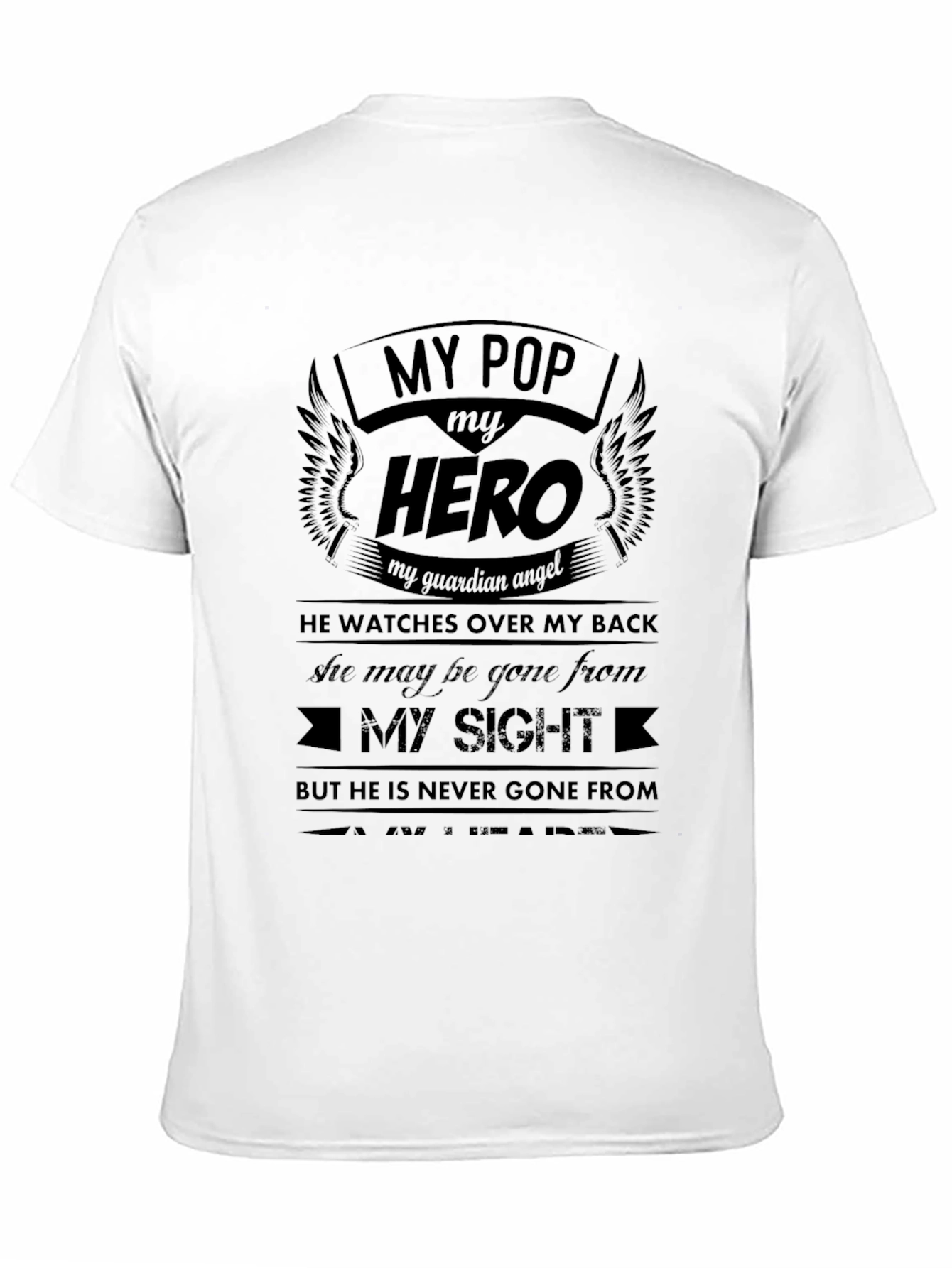 My Pop My Hero Graphic T-Shirt