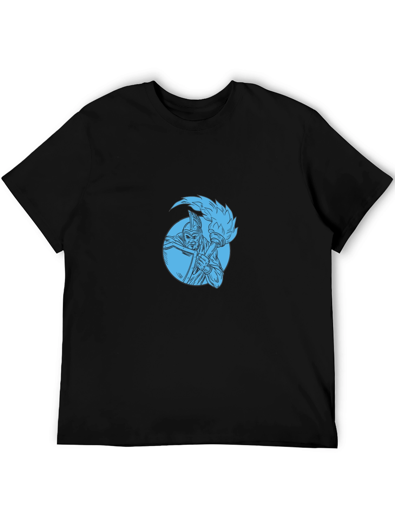 Warrior Torch Graphic Tee - Black