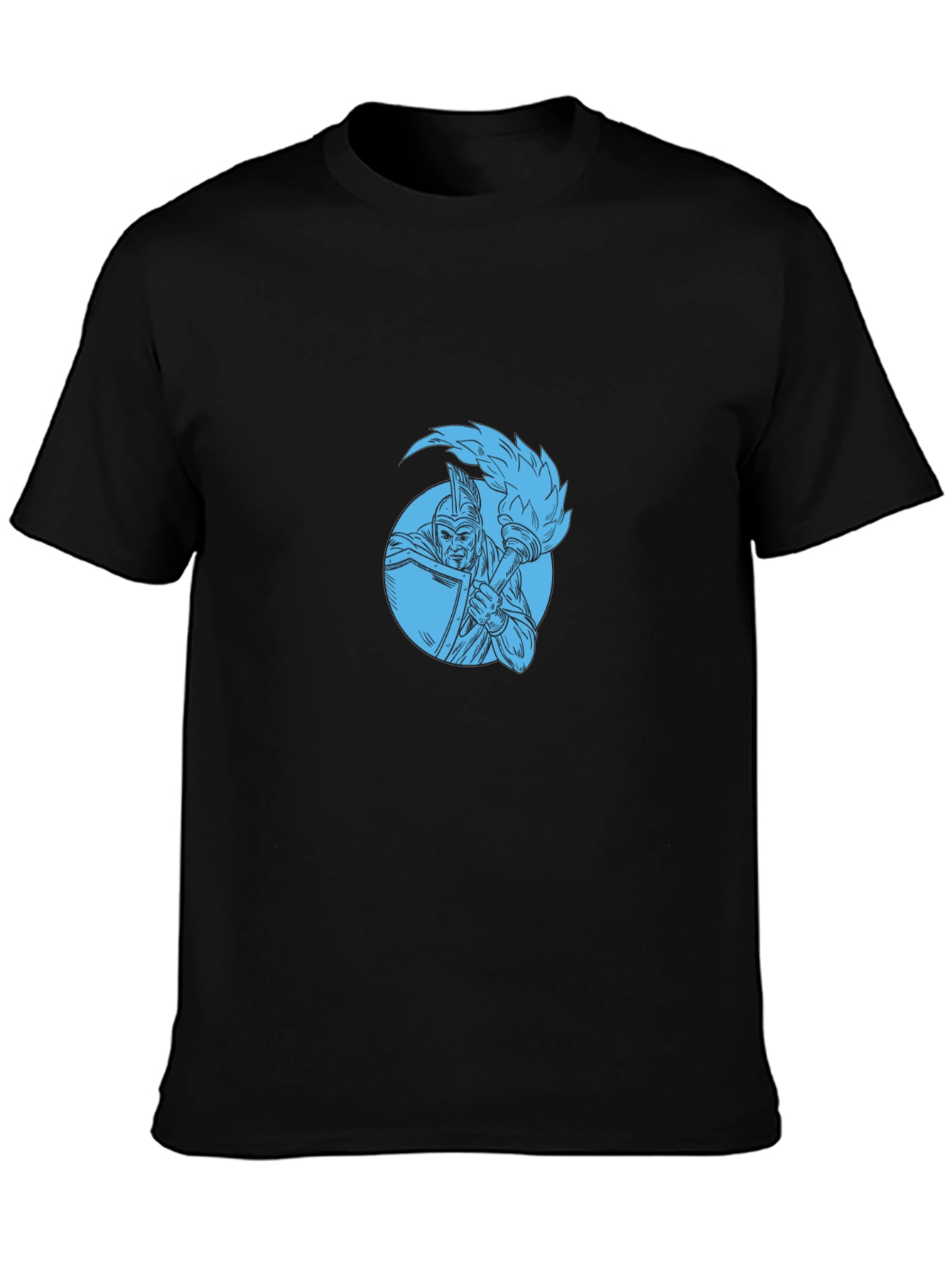 Warrior Torch Graphic Tee - Black