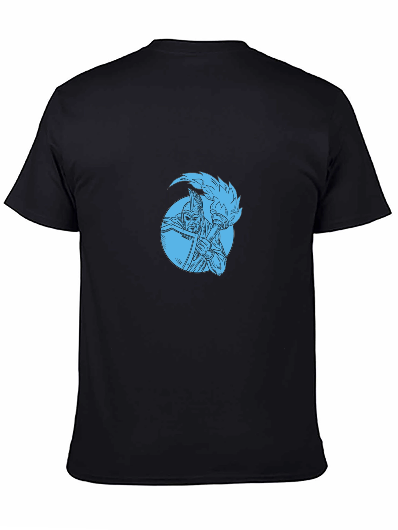Warrior Torch Graphic Tee - Black