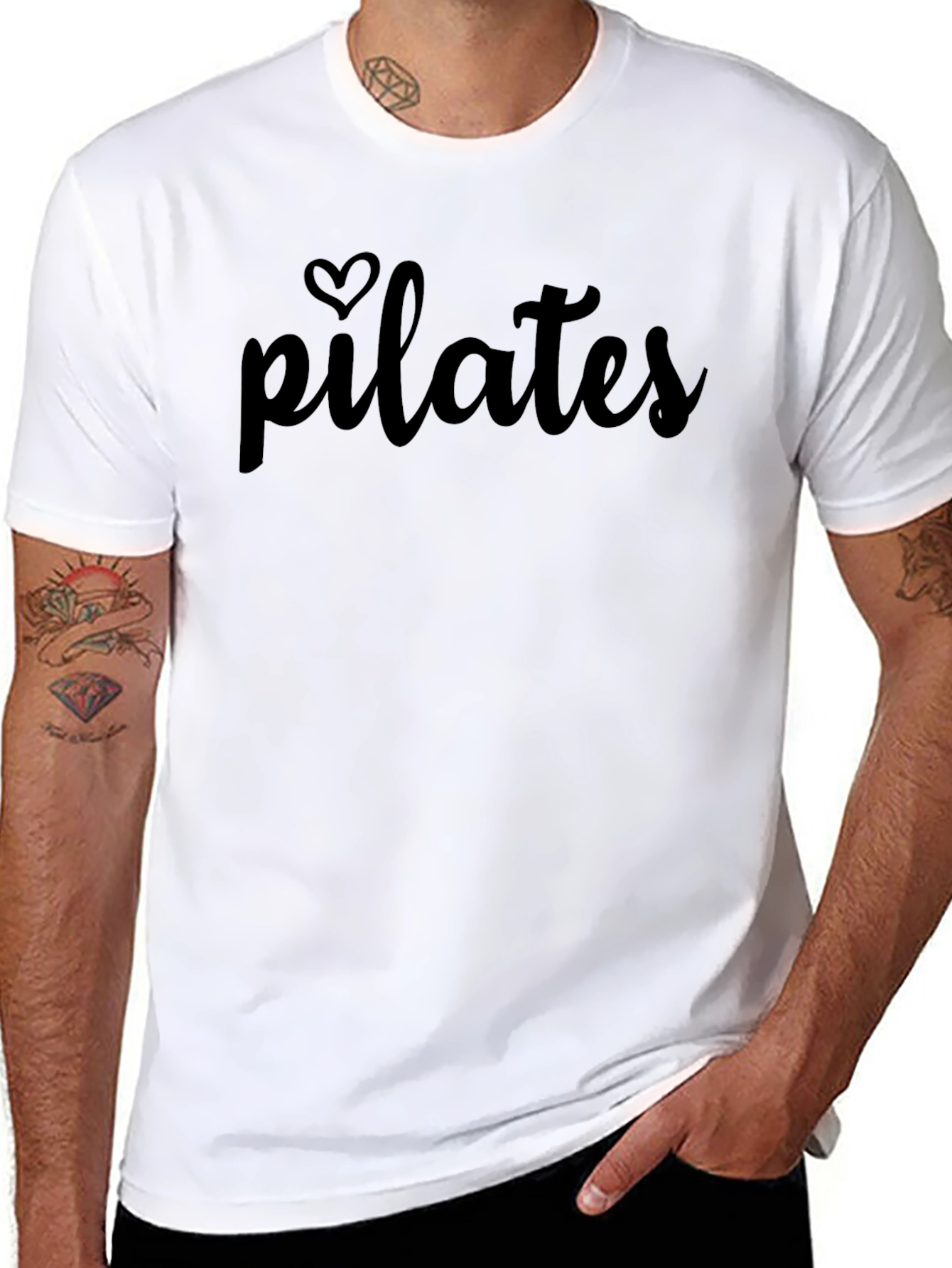 Pilates Heart Graphic Tee - Casual Comfort