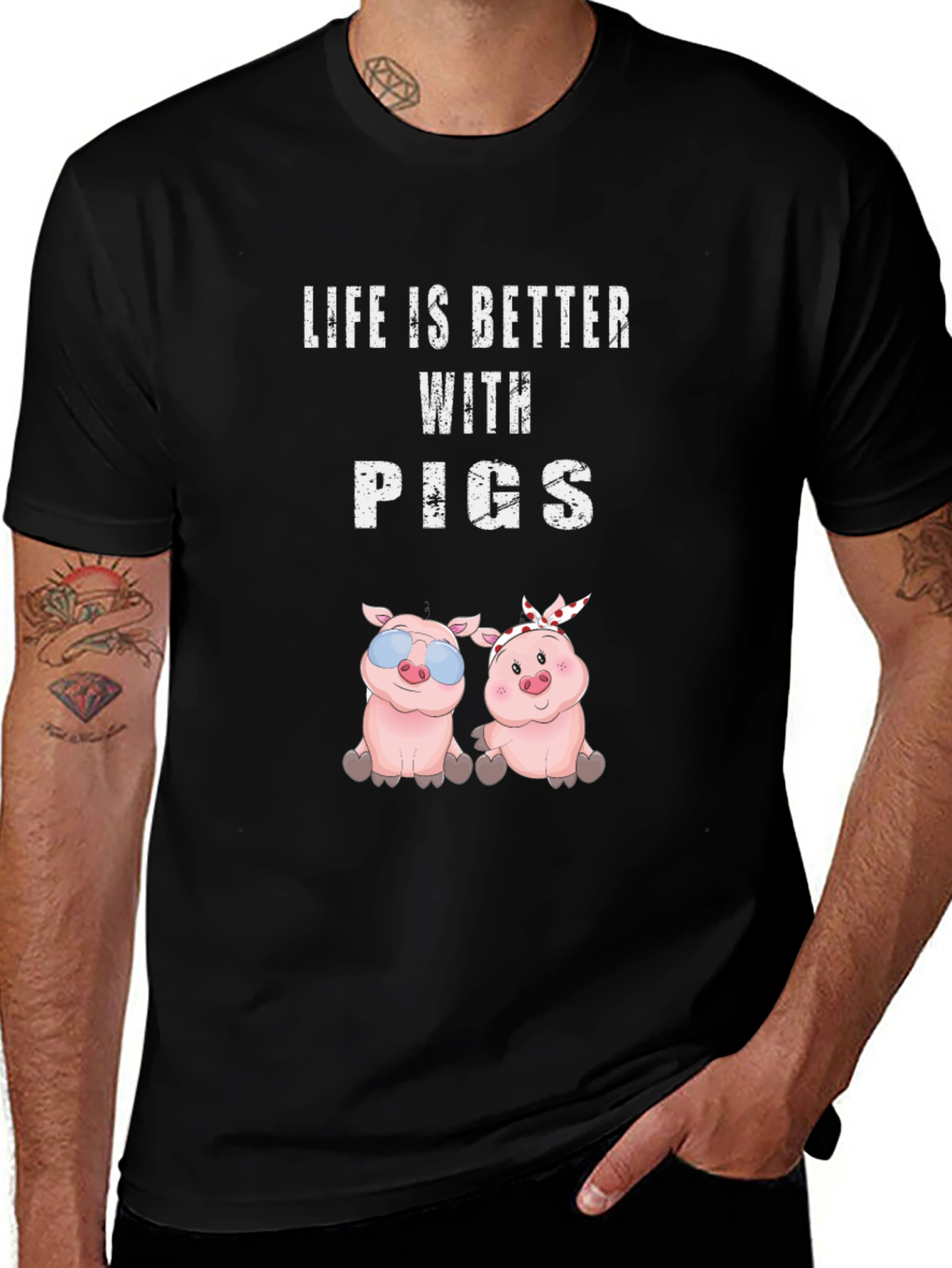 Life is Better with Pigs T-Shirt