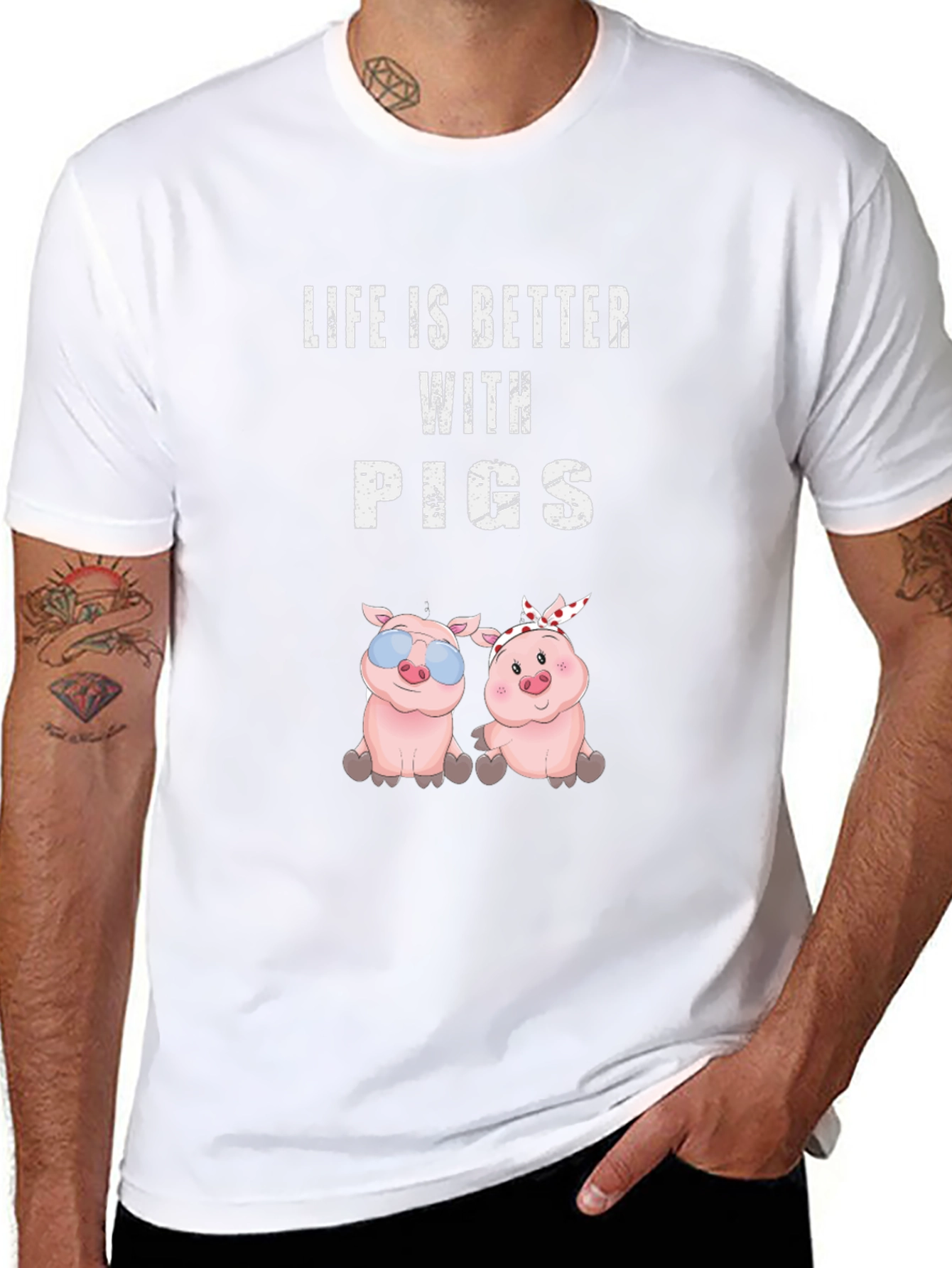 Life is Better with Pigs T-Shirt