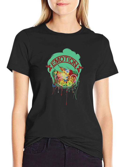 Emotion Graphic Tee - Unique Artistic Design