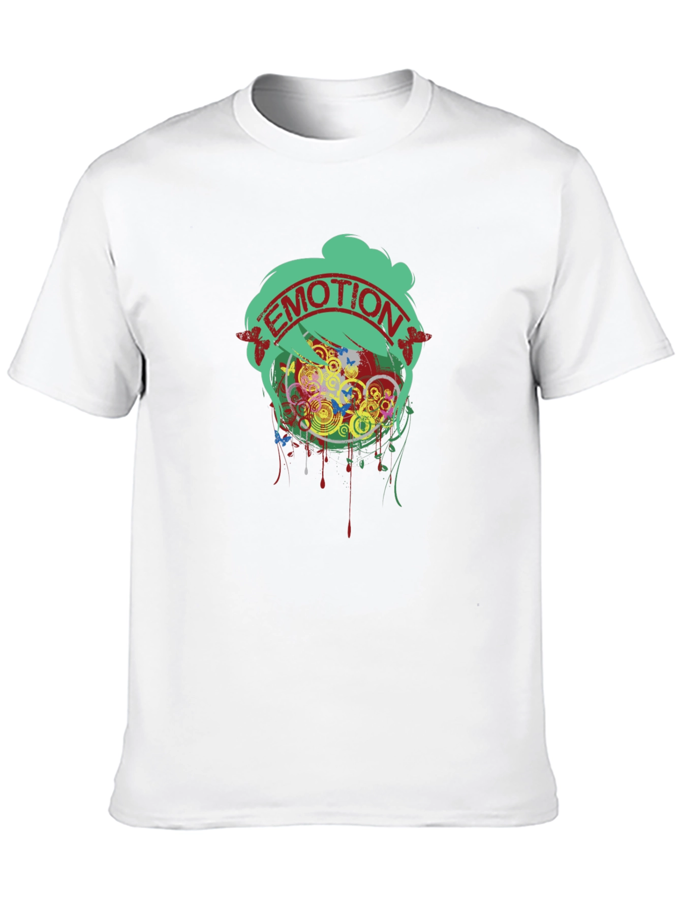 Emotion Graphic Tee - Unique Artistic Design