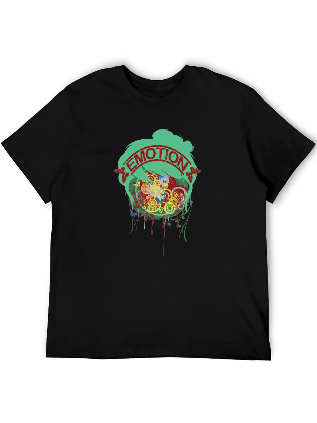 Emotion Graphic Tee - Unique Artistic Design