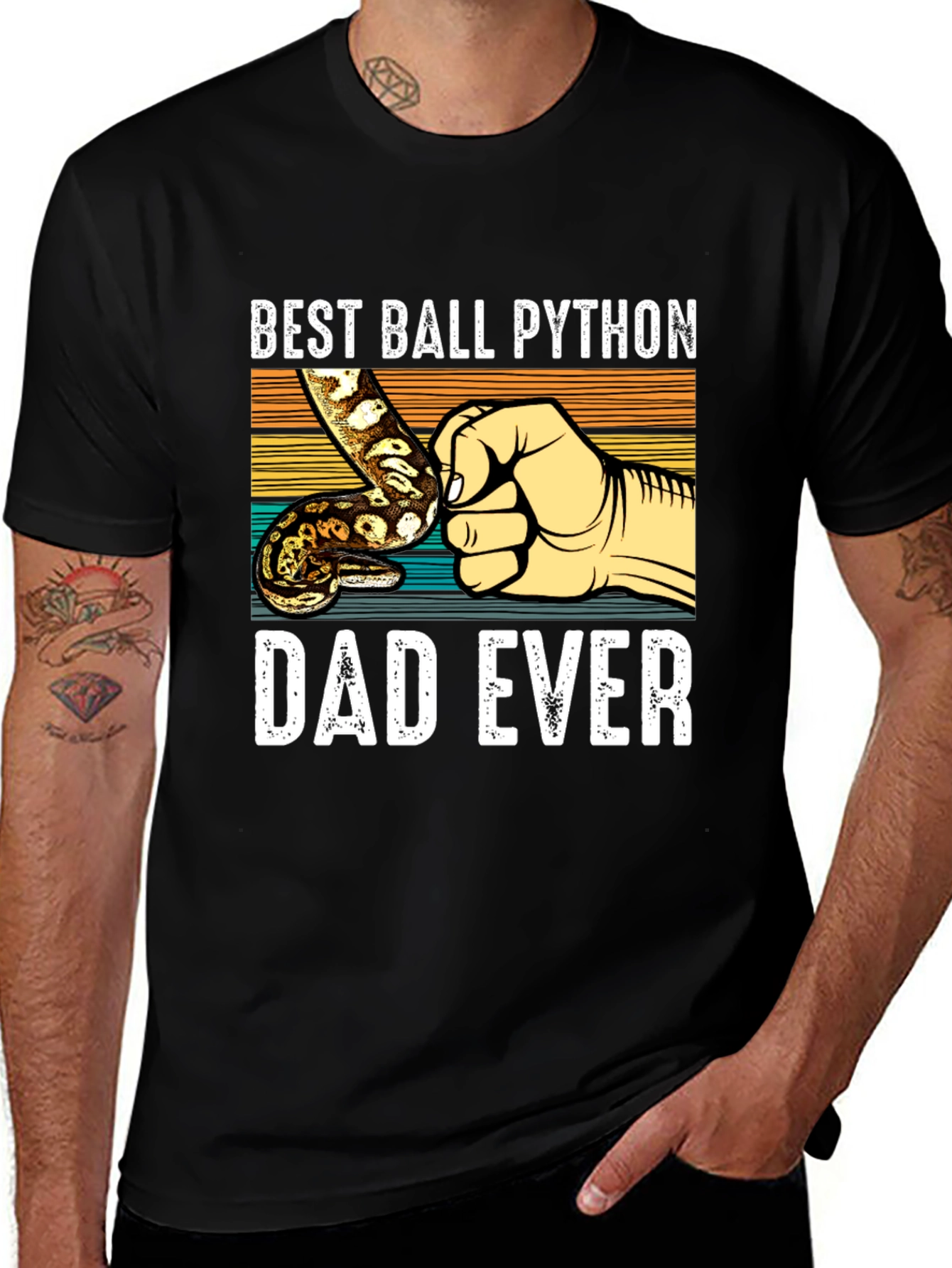 Best Ball Python Dad Ever T-Shirt
