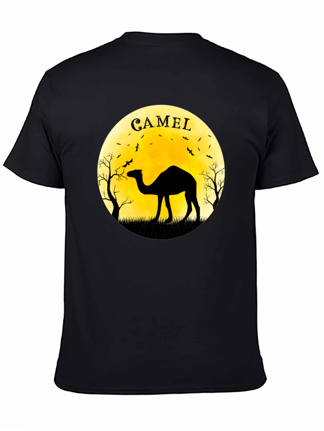 Camel Silhouette Moon T-Shirt - Unique Graphic Tee