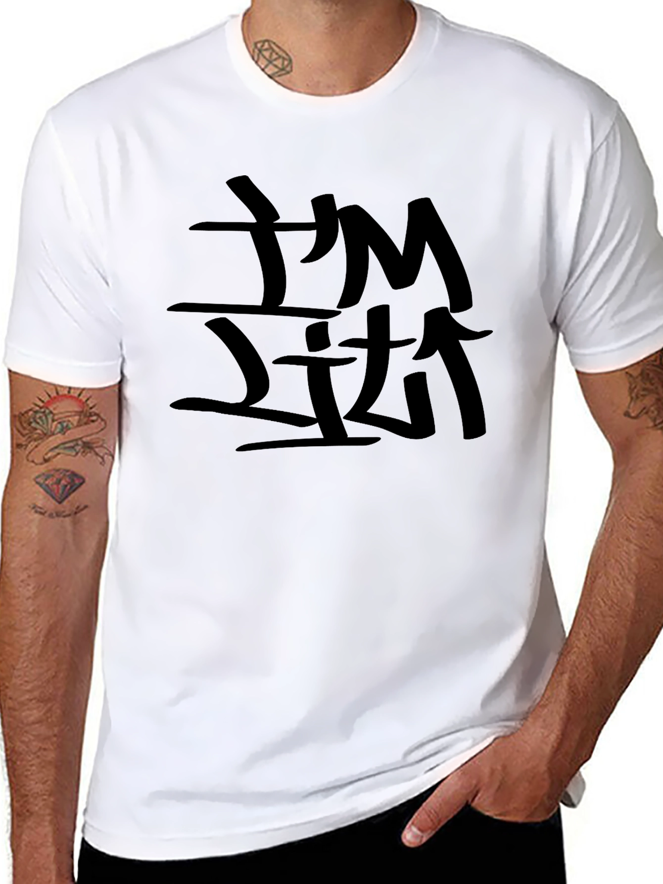 Im Lit Black Graphic Tee