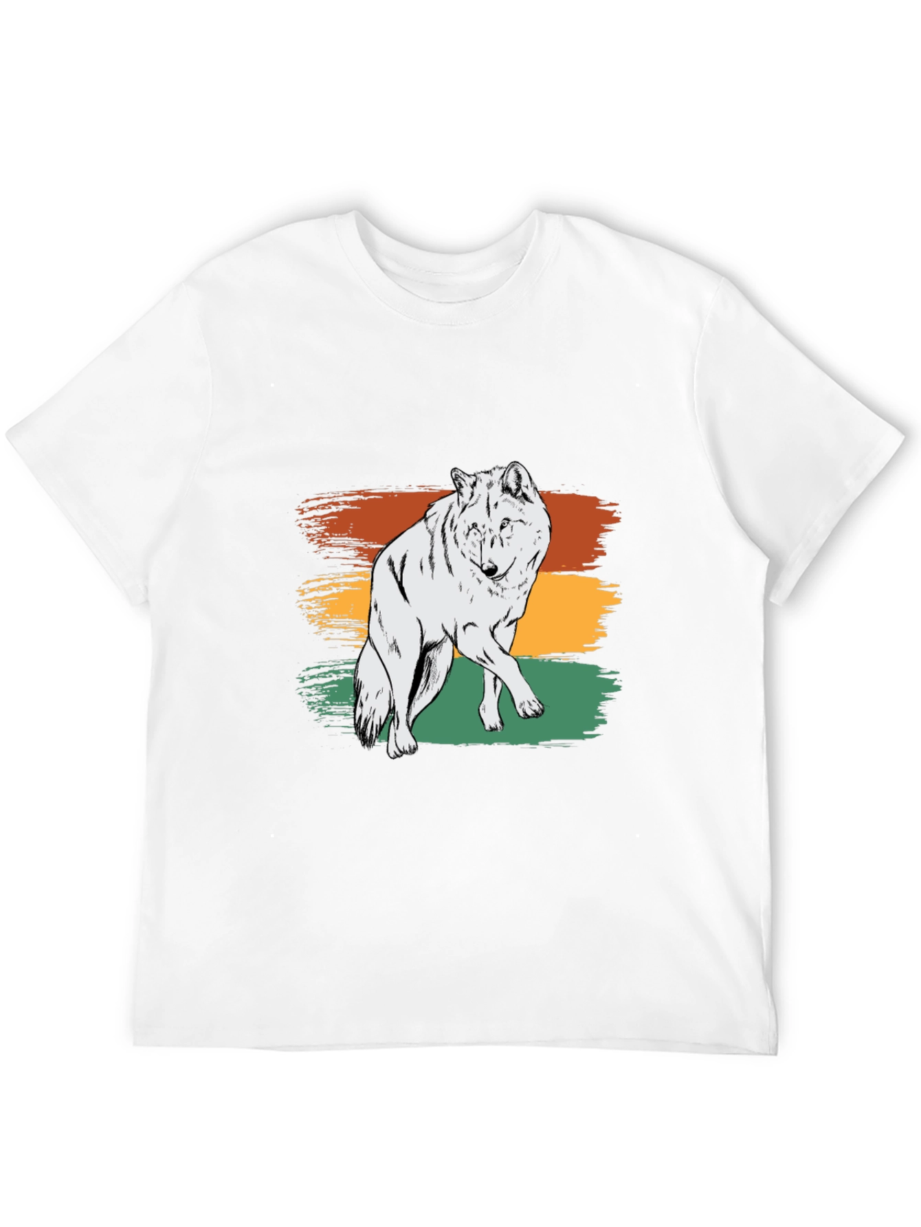 Retro Wolf Graphic Tee - Stylish & Unique Design
