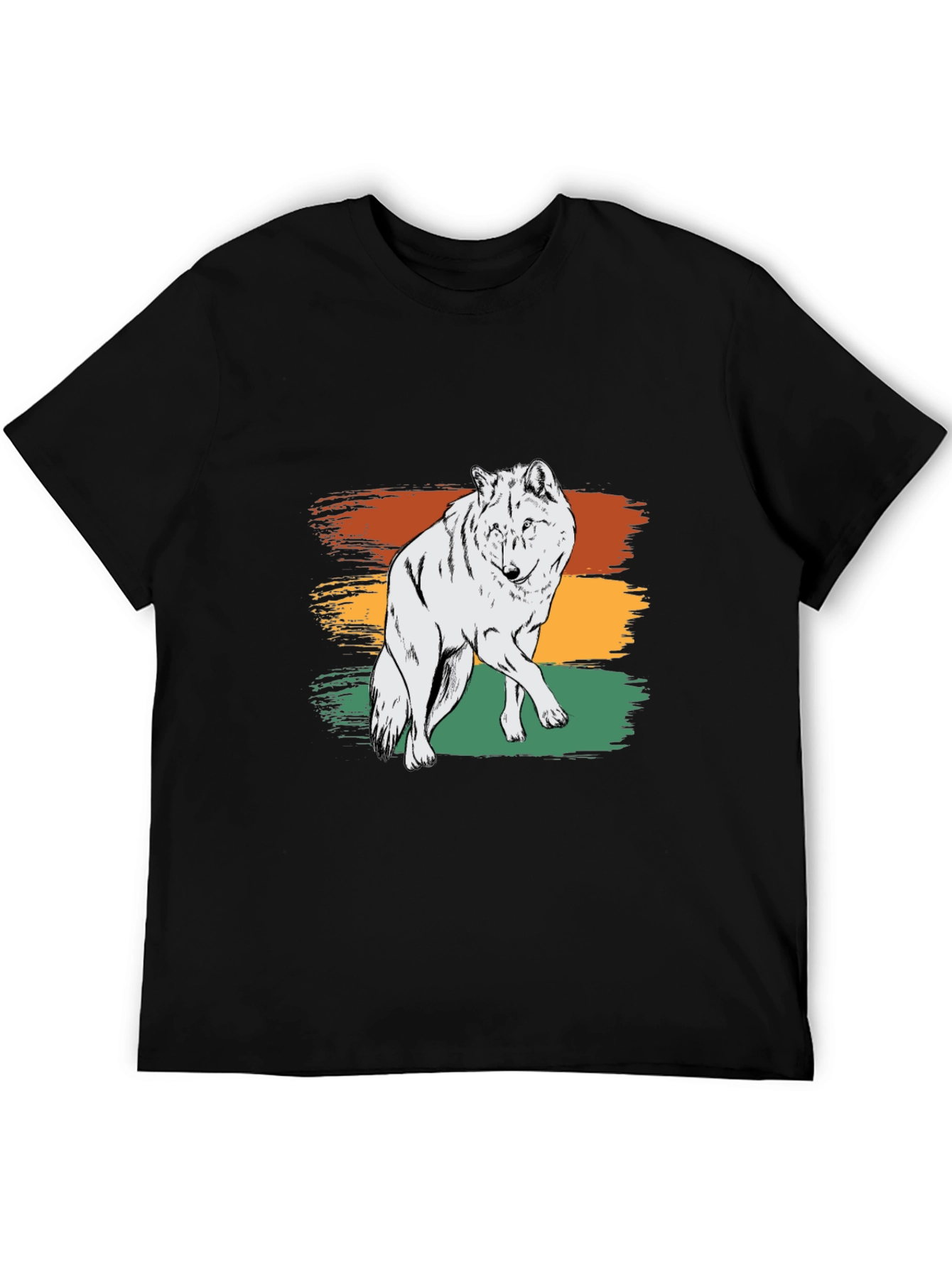 Retro Wolf Graphic Tee - Stylish & Unique Design