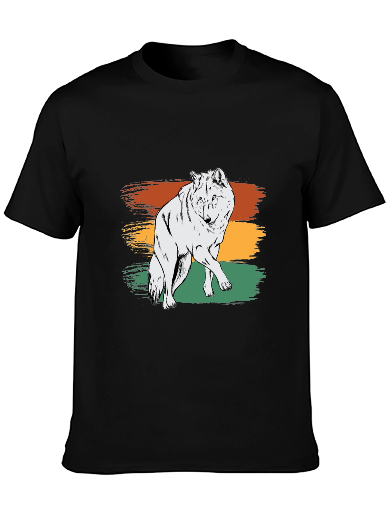 Retro Wolf Graphic Tee - Stylish & Unique Design